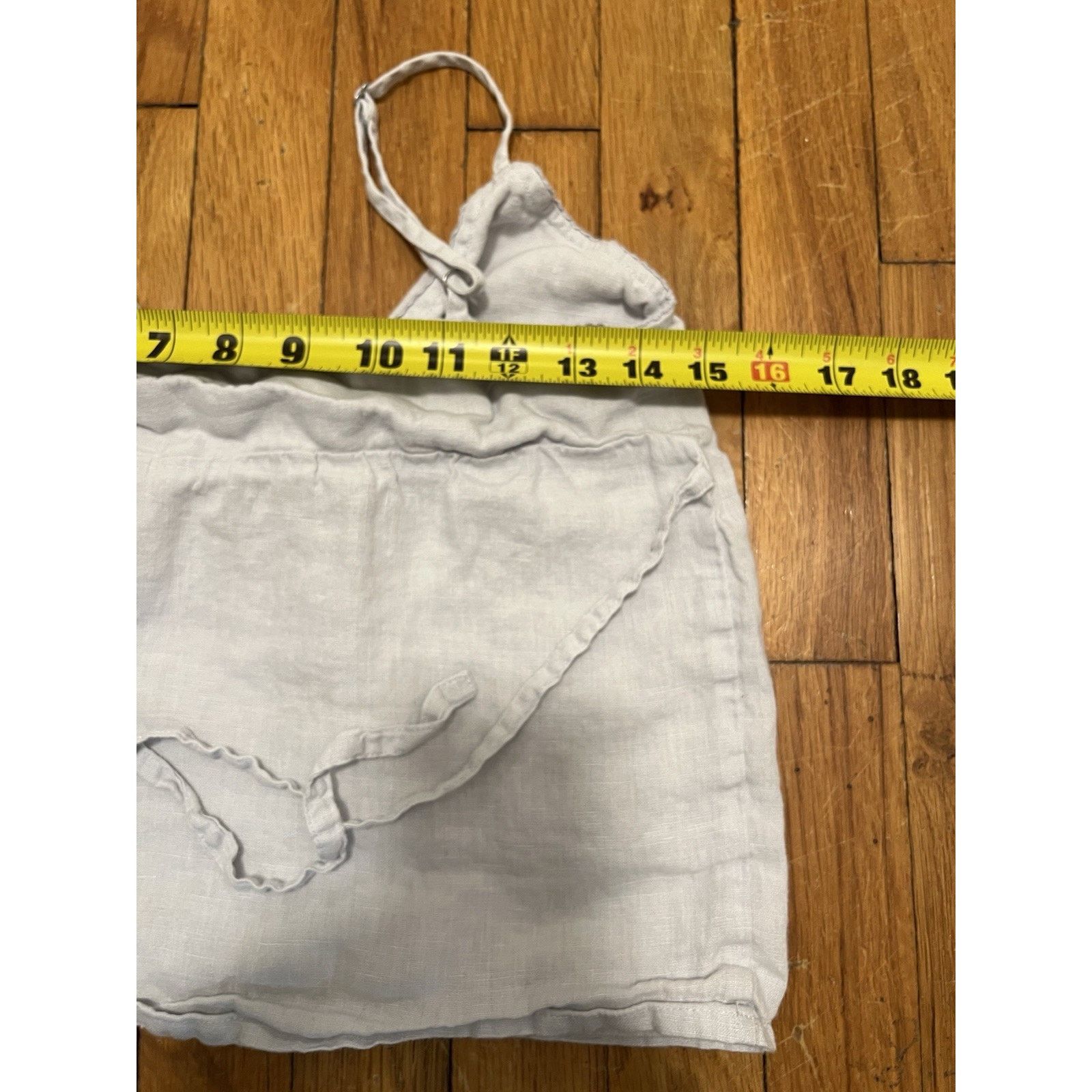 Brandy Melville Brandy Melville Edith Y2K Light Blue White Linen XS A003126 Size XS / US 0-2 / IT 36-38 - 10 Thumbnail