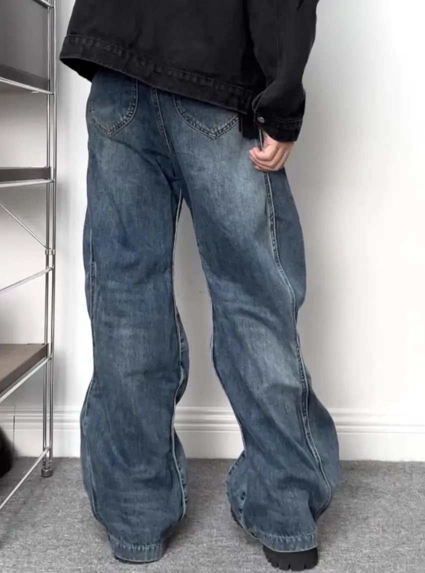 Designer × Japanese Brand Blue Y2K skateboarding hiphop utility baggy jeans Size US 34 / EU 50 - 4 Thumbnail