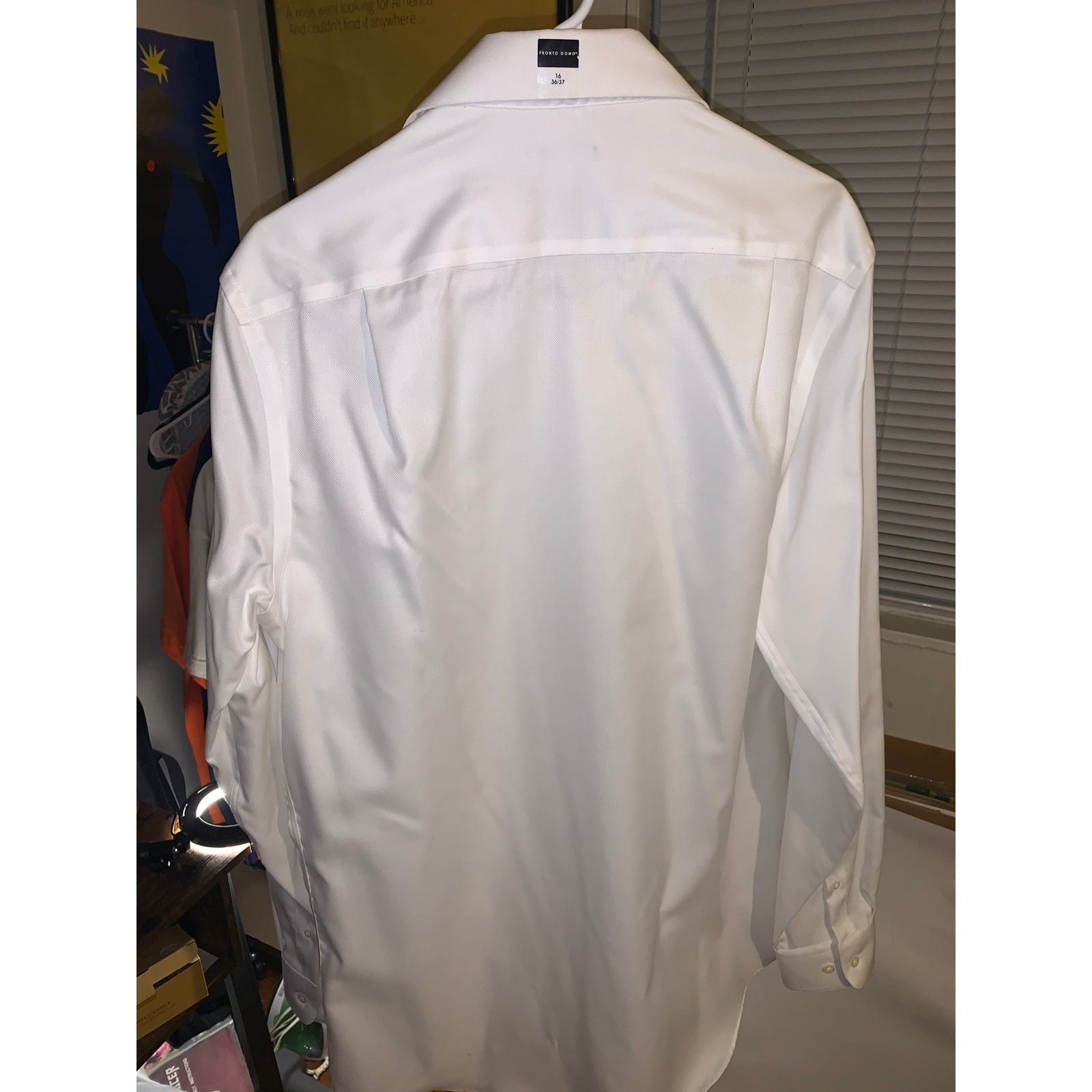 Pronto Uomo Pronto Uomo White Dress Shirt 16 36/37 Tall NWT Size US L / EU 52-54 / 3 - 4 Thumbnail