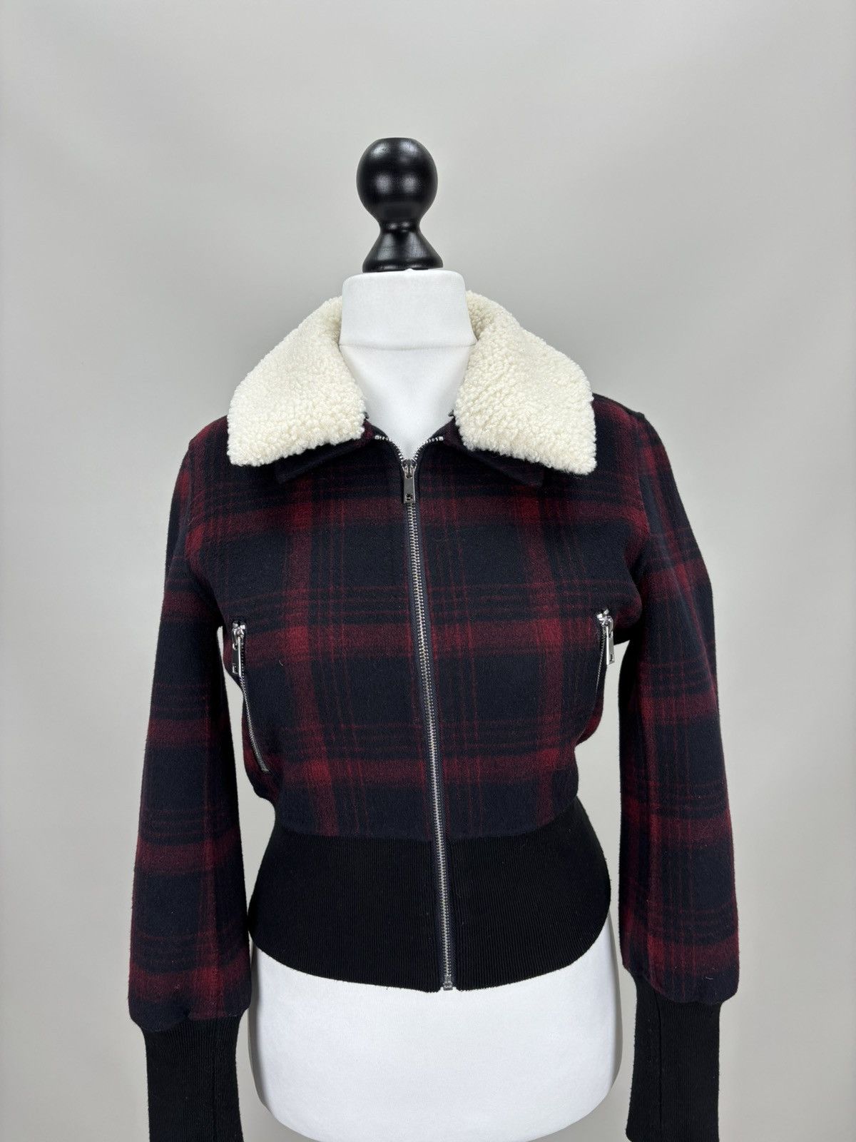 Maje Womens wool jacket Maje Size 36 Color Multicolor Size XS / US 0-2 / IT 36-38 - 2 Thumbnail
