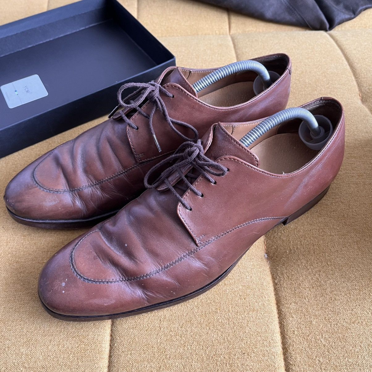 Hugo Boss Hannover Derby Medium Brown Leather Shoes, Men's (Size 10)