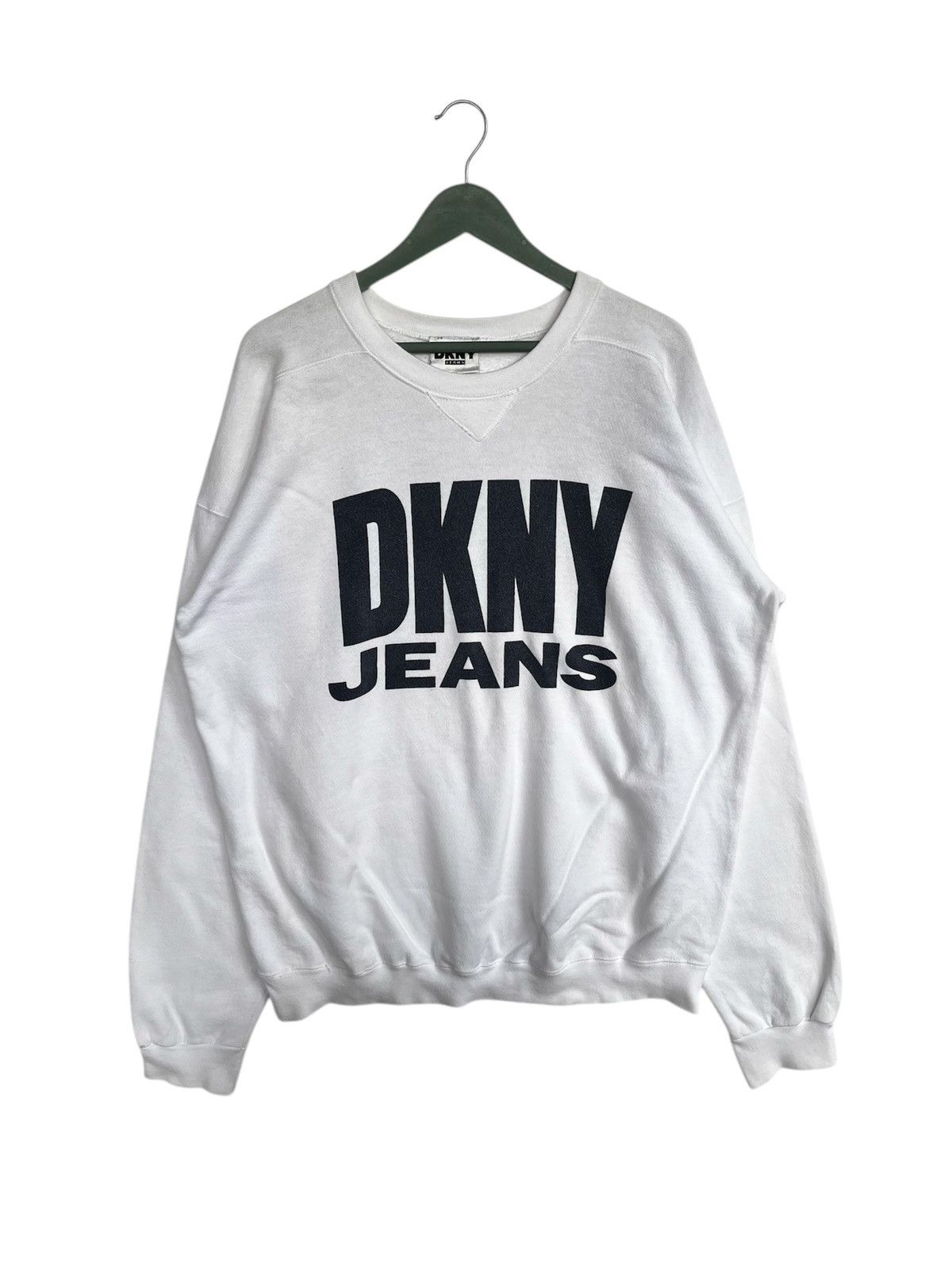 DKNY Vintage 90s DKNY Jeans Baggy Sweatshirt Size US XL / EU 56 / 4 - 1 Thumbnail