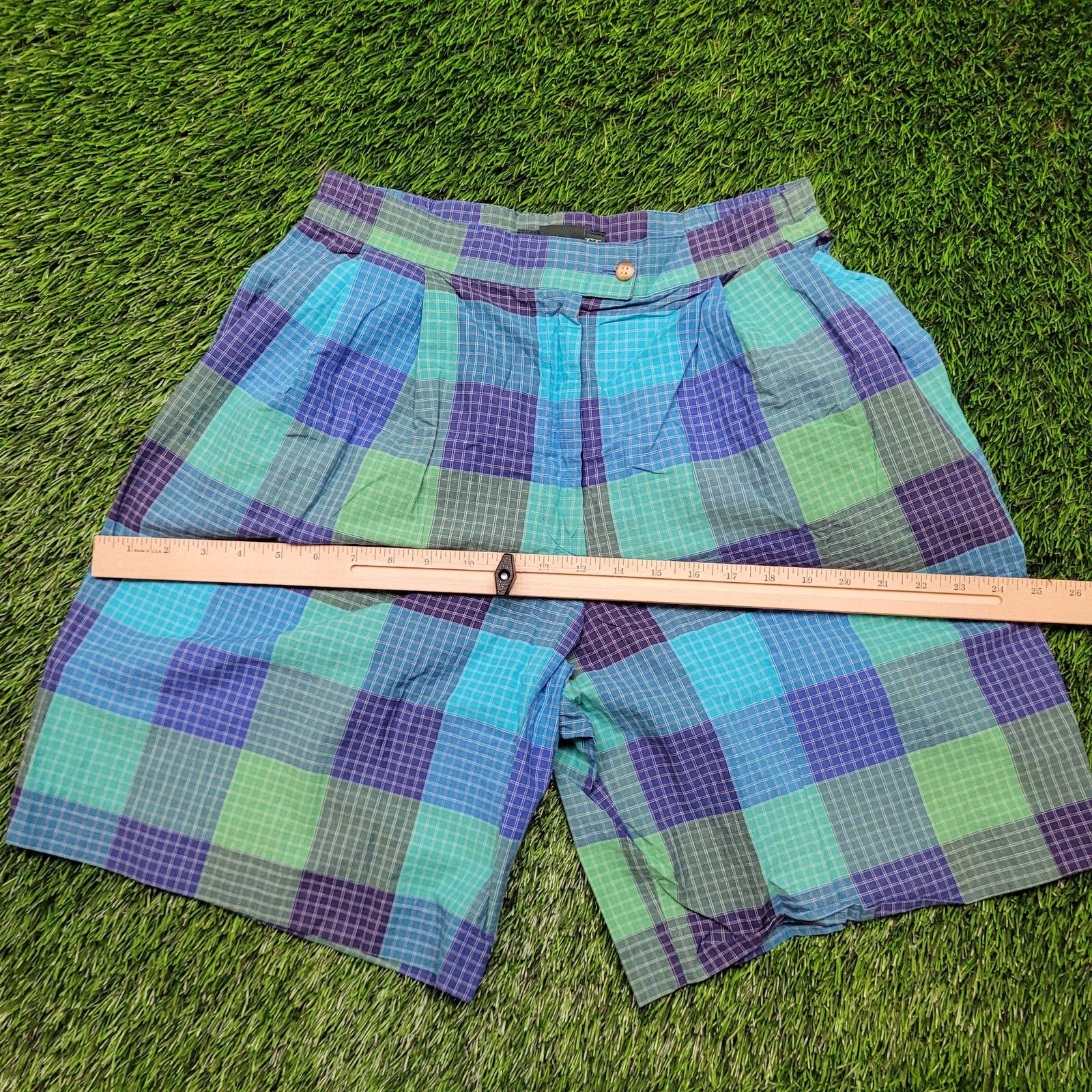 Lyle & Scott VTG 80s Lyle & Scott Pleated High Waisted Mom Shorts 6 28" Size 28" / US 6 / IT 42 - 7 Thumbnail