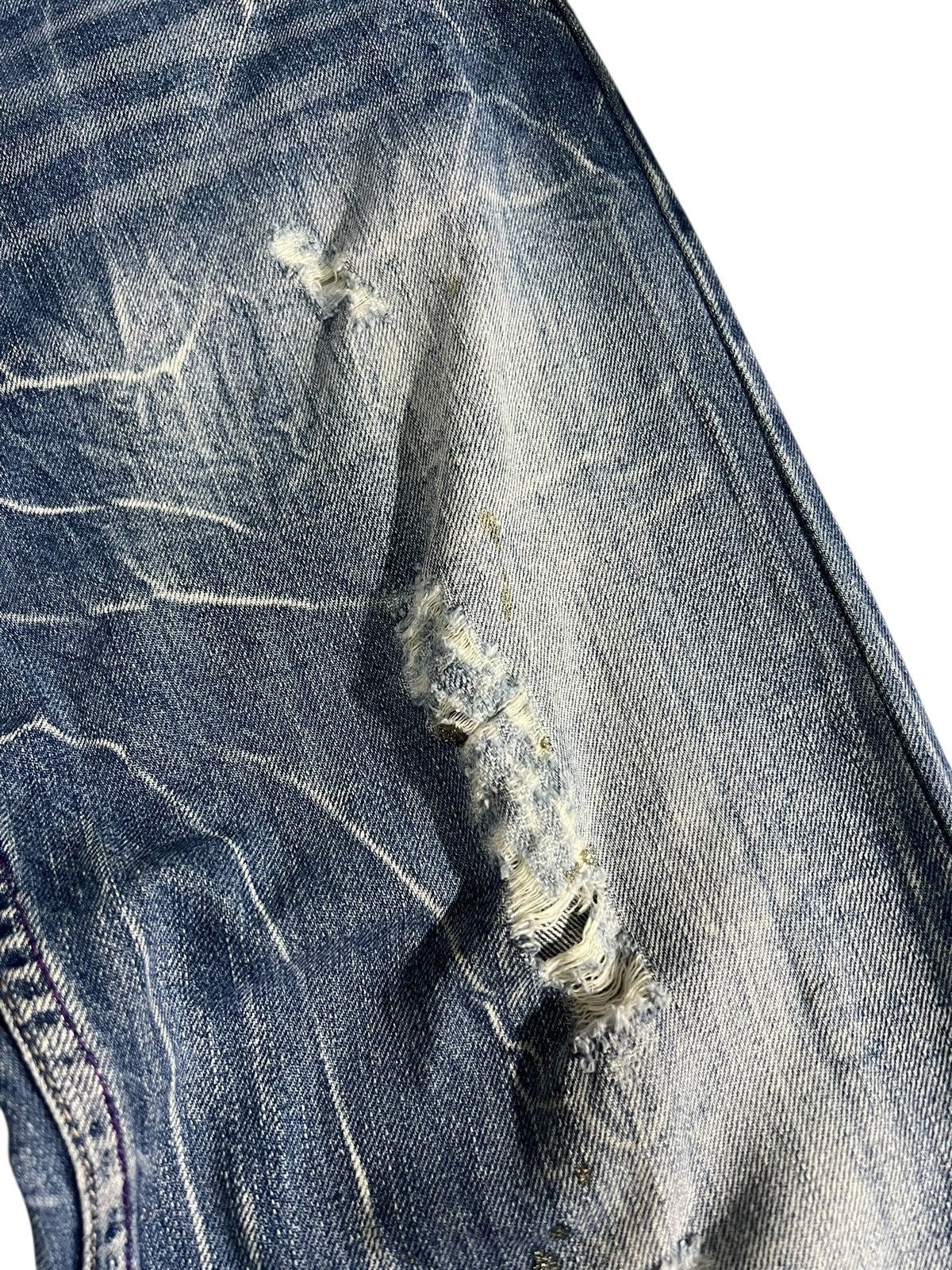 If Six Was Nine Flare Jean Nylaus Clothing Distress Claw Faded Super Rare🔥 Size US 33 - 9 Thumbnail