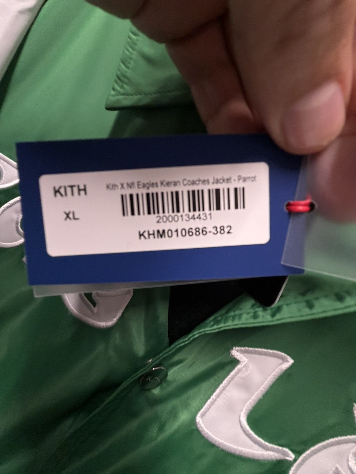 47 Brand × Kith Kith x 47 brand x NFL - Eagles Coaches Jacket - XL Size US XL / EU 56 / 4 - 6 Thumbnail