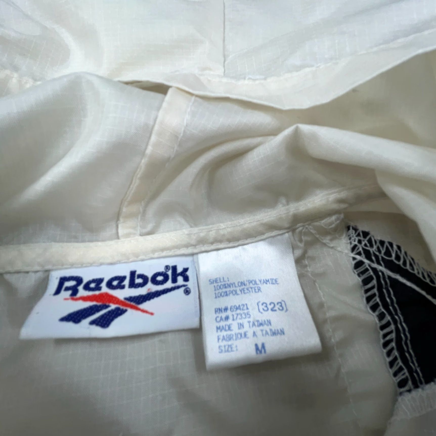 Reebok VINTAGE Reebok Jacket Men M Black Windbreaker Track Anorak 90s Logo Zipper Pockets Full Zip Size US M / EU 48-50 / 2 - 4 Thumbnail