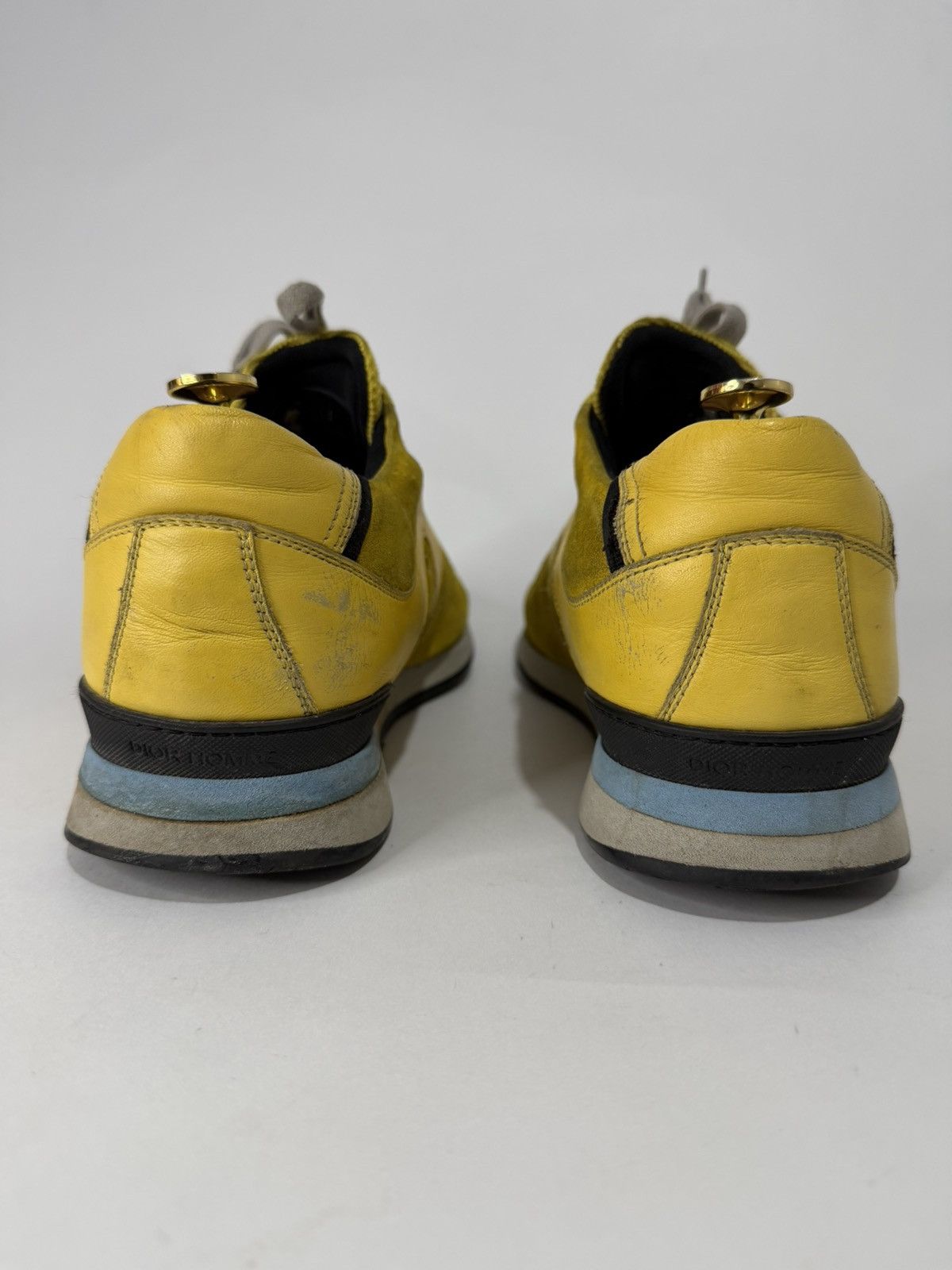 Dior Dior Homme Yellow Suede And Leather Platform Sneakers Size US 10 / EU 43 - 8 Thumbnail