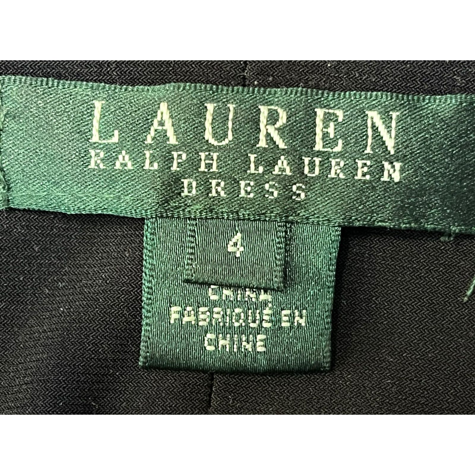 Ralph Lauren VINTAGE Lauren Ralph Lauren Black Lace Stretch Pencil Dress Sz 4 Womens Cocktail Party Formal Size S / US 4 / IT 40 - 6 Thumbnail