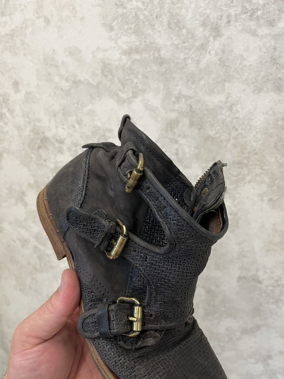 A.S.98 A.S.98 Airstep Combat Buckle Pattern Ankle Boots US8,5 Size US 8.5 / IT 38.5 - 13 Thumbnail