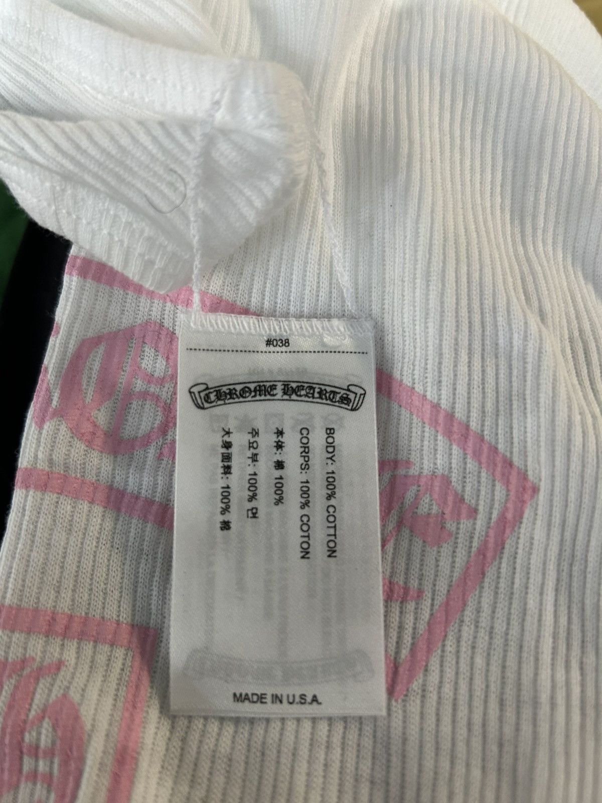 Chrome Hearts Chrome Hearts Pink T Bar Rib Tank Top Size US M / EU 48-50 / 2 - 7 Thumbnail