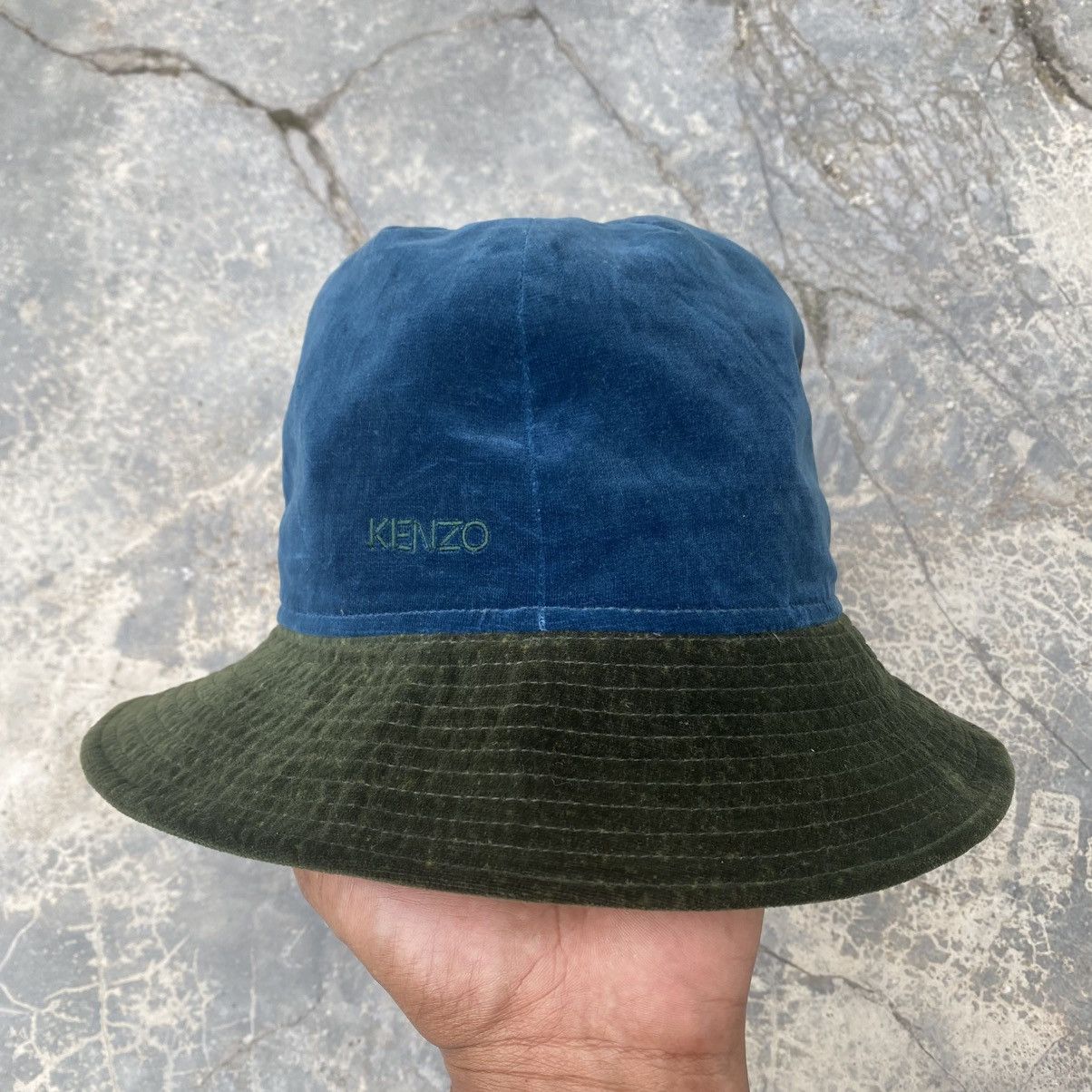 Kenzo 1990s KENZO Velvet Patchwork Bucket Hat Size ONE SIZE - 1 Thumbnail