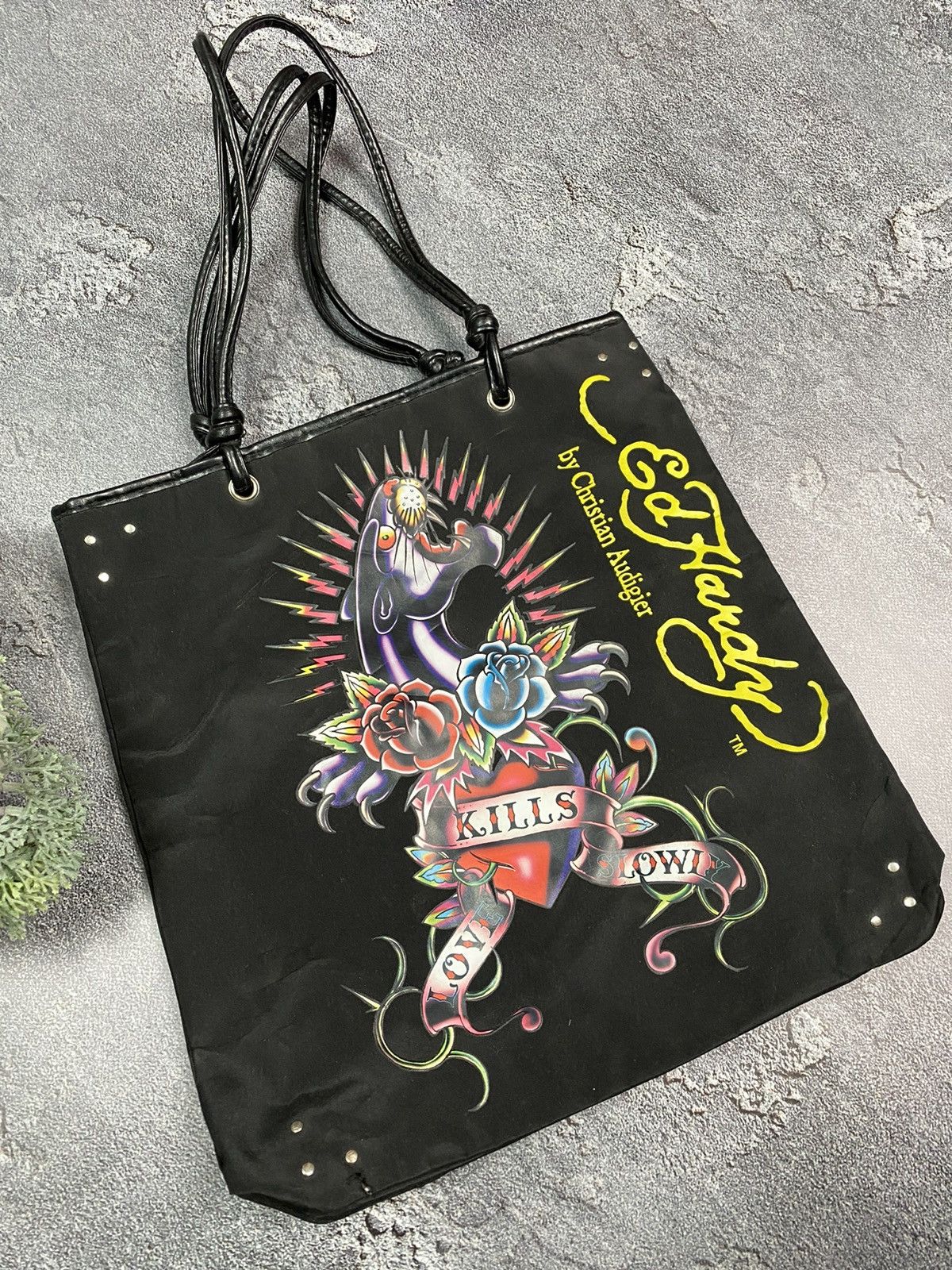 Christian Audigier × Ed Hardy × Vintage Ed Hardy by Christian Audigier y2k tote bag Size ONE SIZE - 3 Thumbnail
