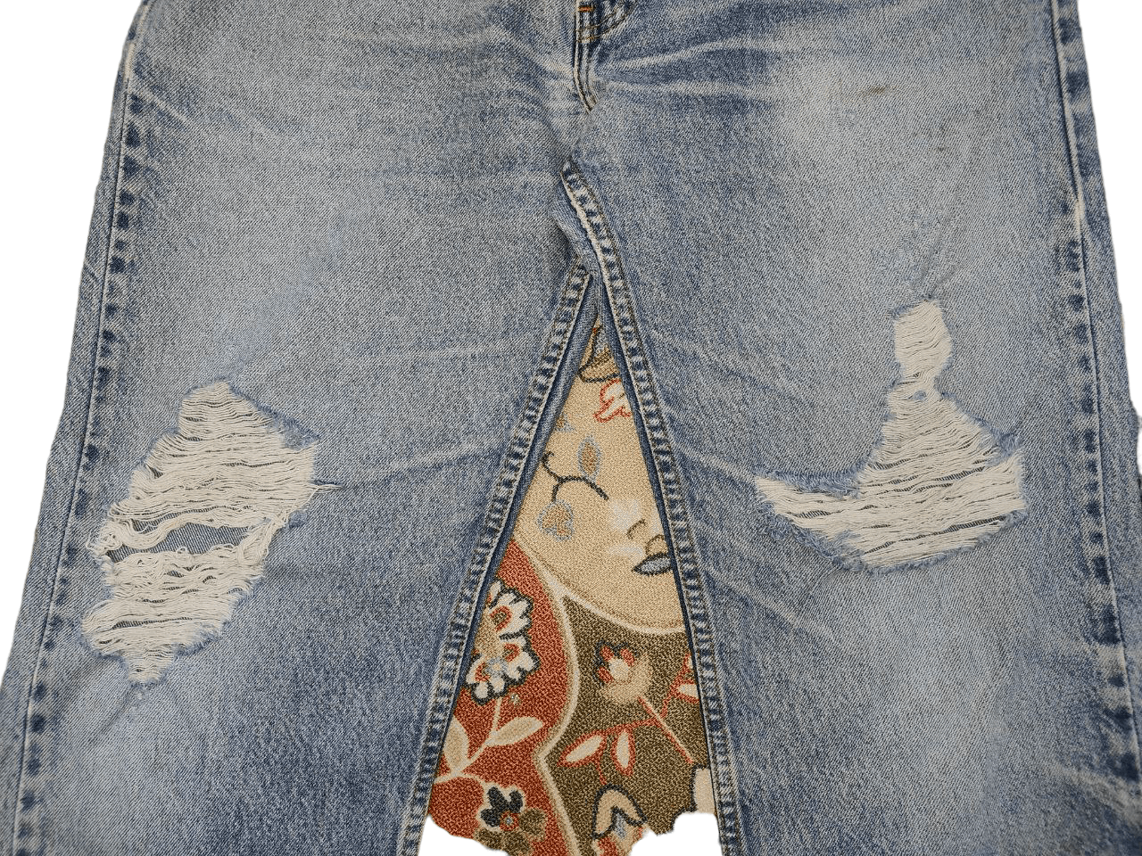 Levi's Vintage Clothing 90s Vintage Levis 505 Distressed Denim Size US 35 - 6 Thumbnail