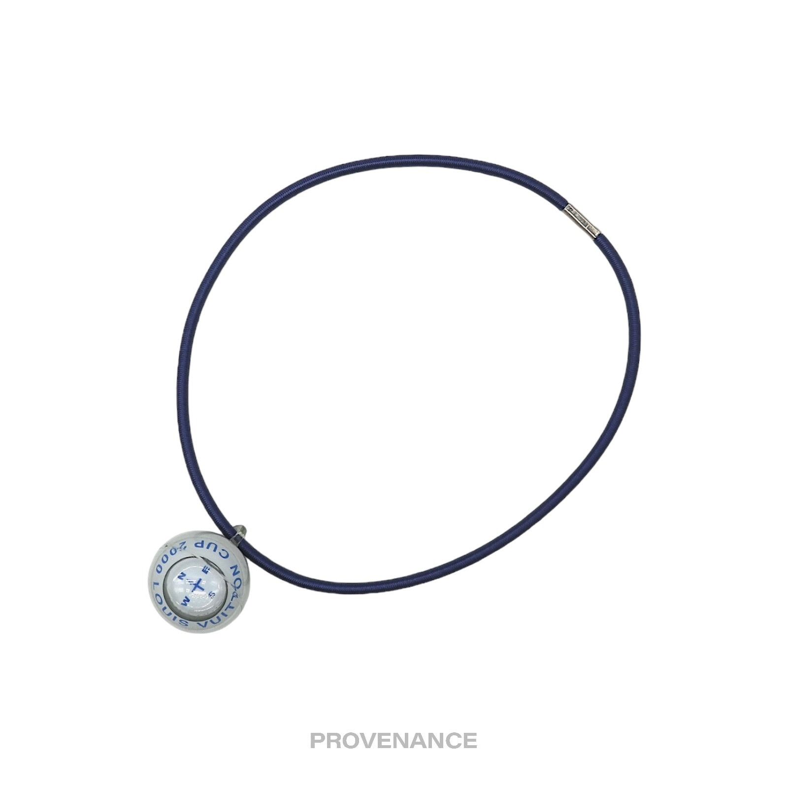 Louis Vuitton 🔴 Louis Vuitton Cup 2000 Compass 360 Necklace - Blue Size ONE SIZE - 2 Thumbnail