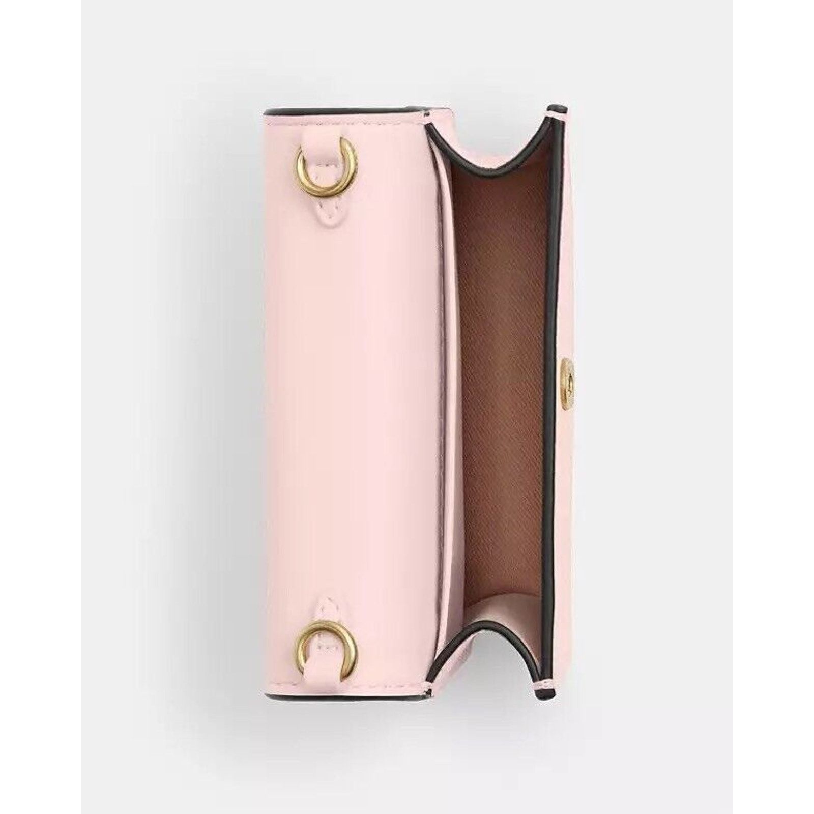 Coach NWT Coach CZ022 Mini Leather Wallet Chain Blush Pink Roses Size ONE SIZE - 6 Thumbnail