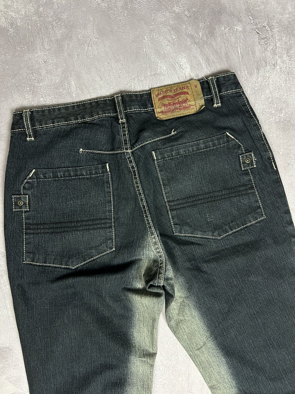 Vintage y2k Smarten Flared Jeans Vintage sz 30x34 90s RARE Size US 30 / EU 46 - 6 Thumbnail