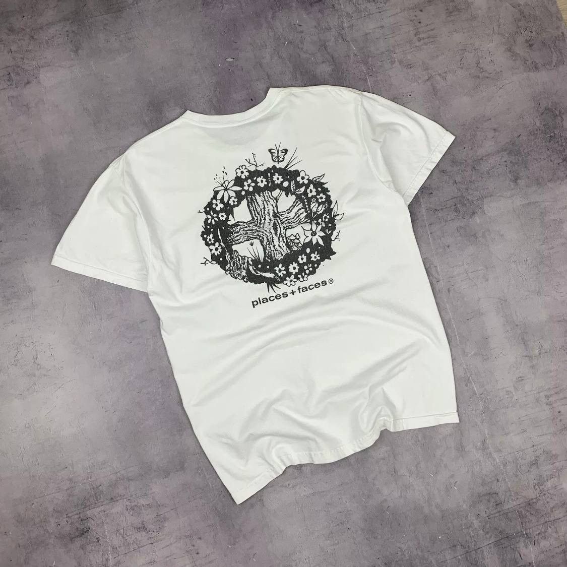 Other Places + Faces Skateboard SK8 Flowers Tee Big Logo Size US L / EU 52-54 / 3 - 3 Thumbnail