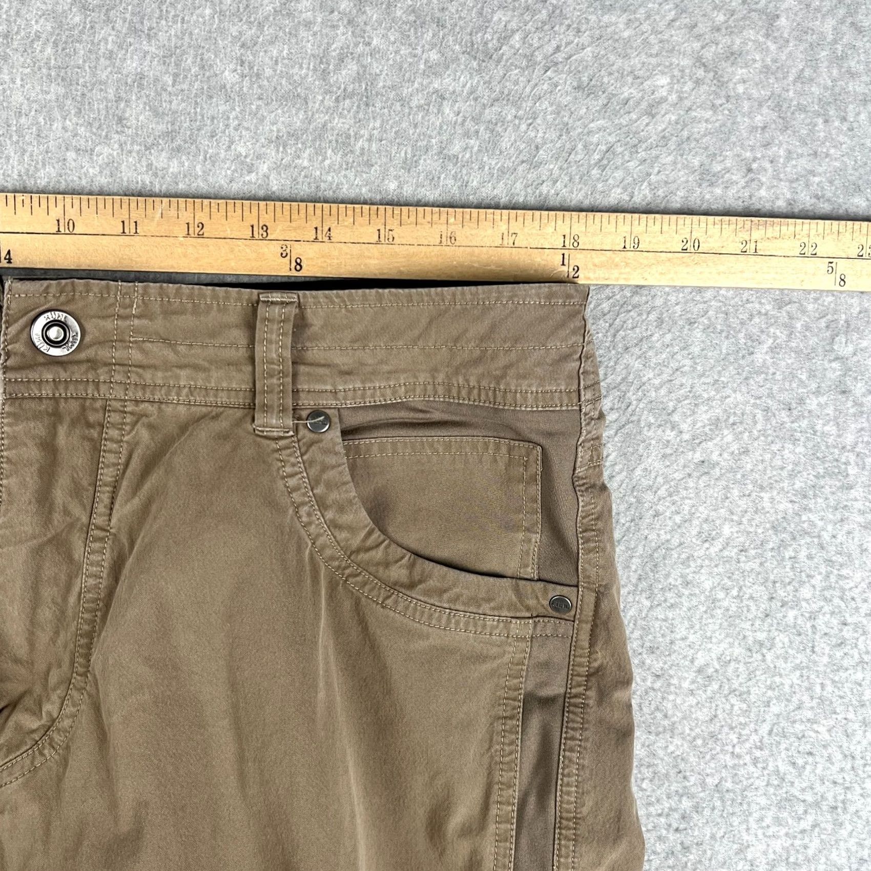 Vintage KUHL Radikl Pants Mens 36x32 Beige Hiking Stretch Outdoors Trail Camping Size US 36 / EU 52 - 6 Thumbnail