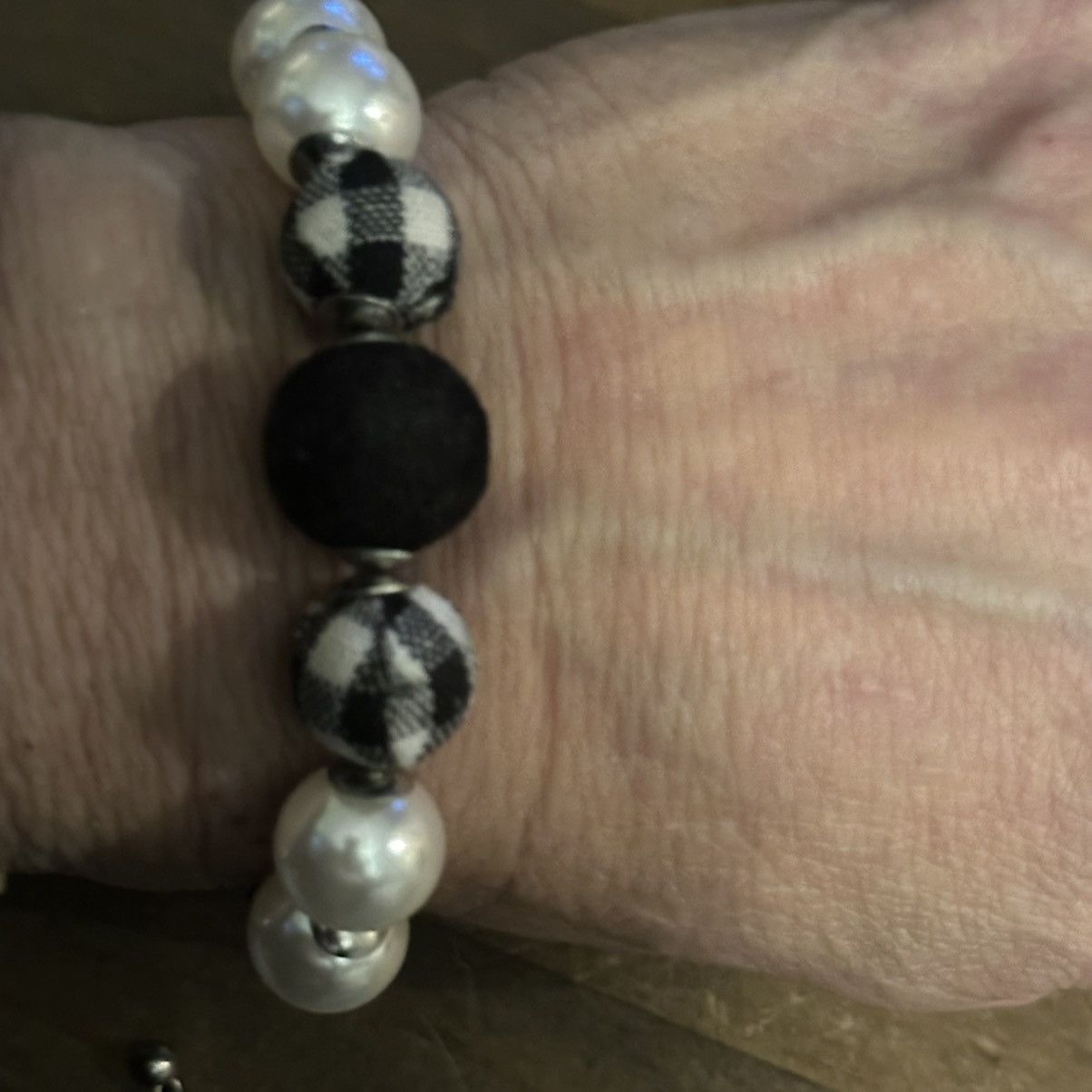 Other Silver tone mixed bead slider bracelet Size ONE SIZE - 3 Thumbnail