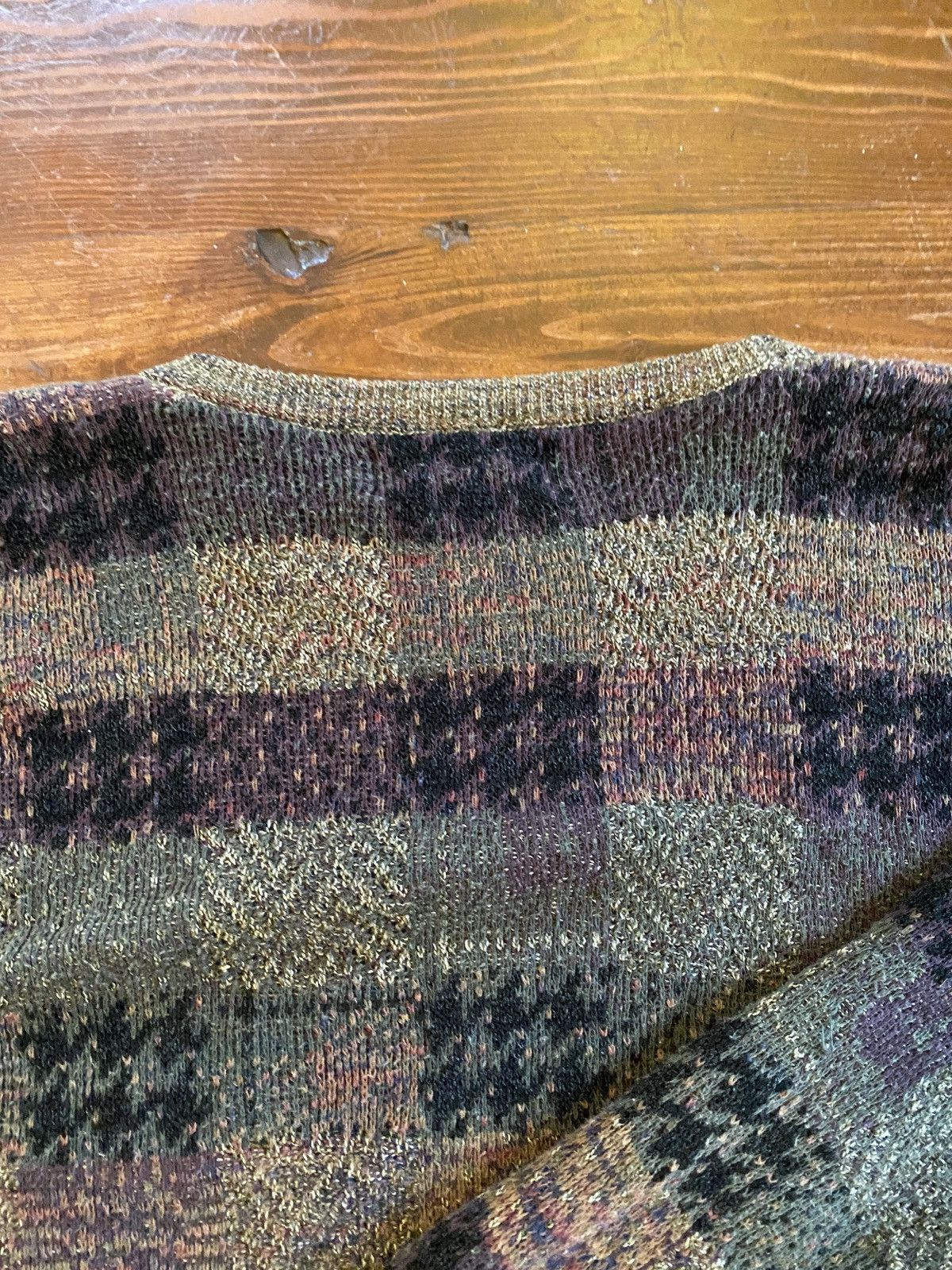 Lord & Taylor Vintage 90’s Lord & Taylor Plaid Knit Sweater Earthtones Size US XL / EU 56 / 4 - 11 Thumbnail