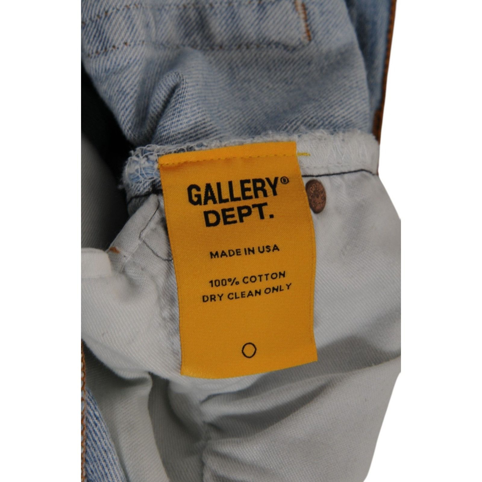 Gallery Dept. Gallery Dept 5001 Jean 32x32 Light Blue Wash Denim Raw Hem Size US 32 / EU 48 - 9 Thumbnail