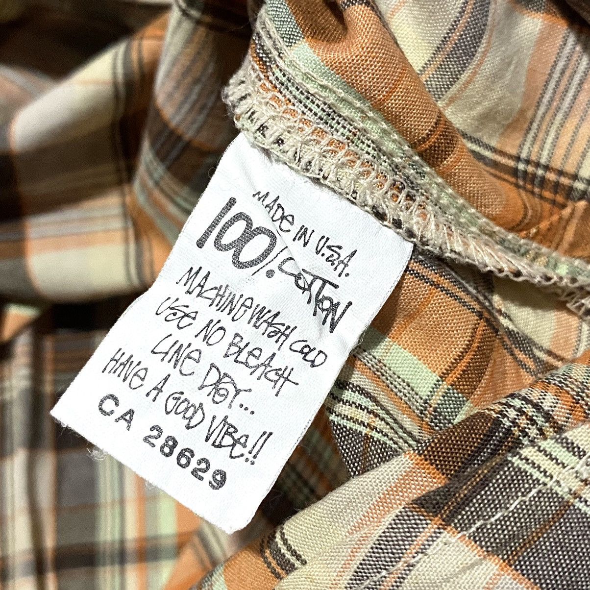 Stussy 💥RARE💥 Vintage 80s Stussy plaid shirt Size US L / EU 52-54 / 3 - 9 Thumbnail