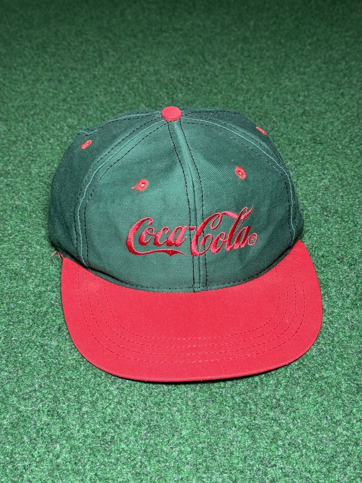 Coca Cola Vintage 90s Coca Cola Coke Snapback Embroidered Hat Cap Size ONE SIZE - 1 Thumbnail