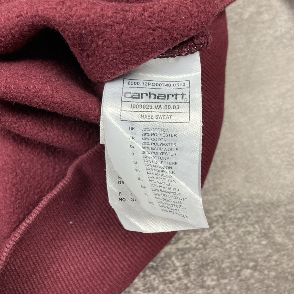 Carhartt Carhartt Burgundy Chase Sweater Size US M / EU 48-50 / 2 - 12 Thumbnail