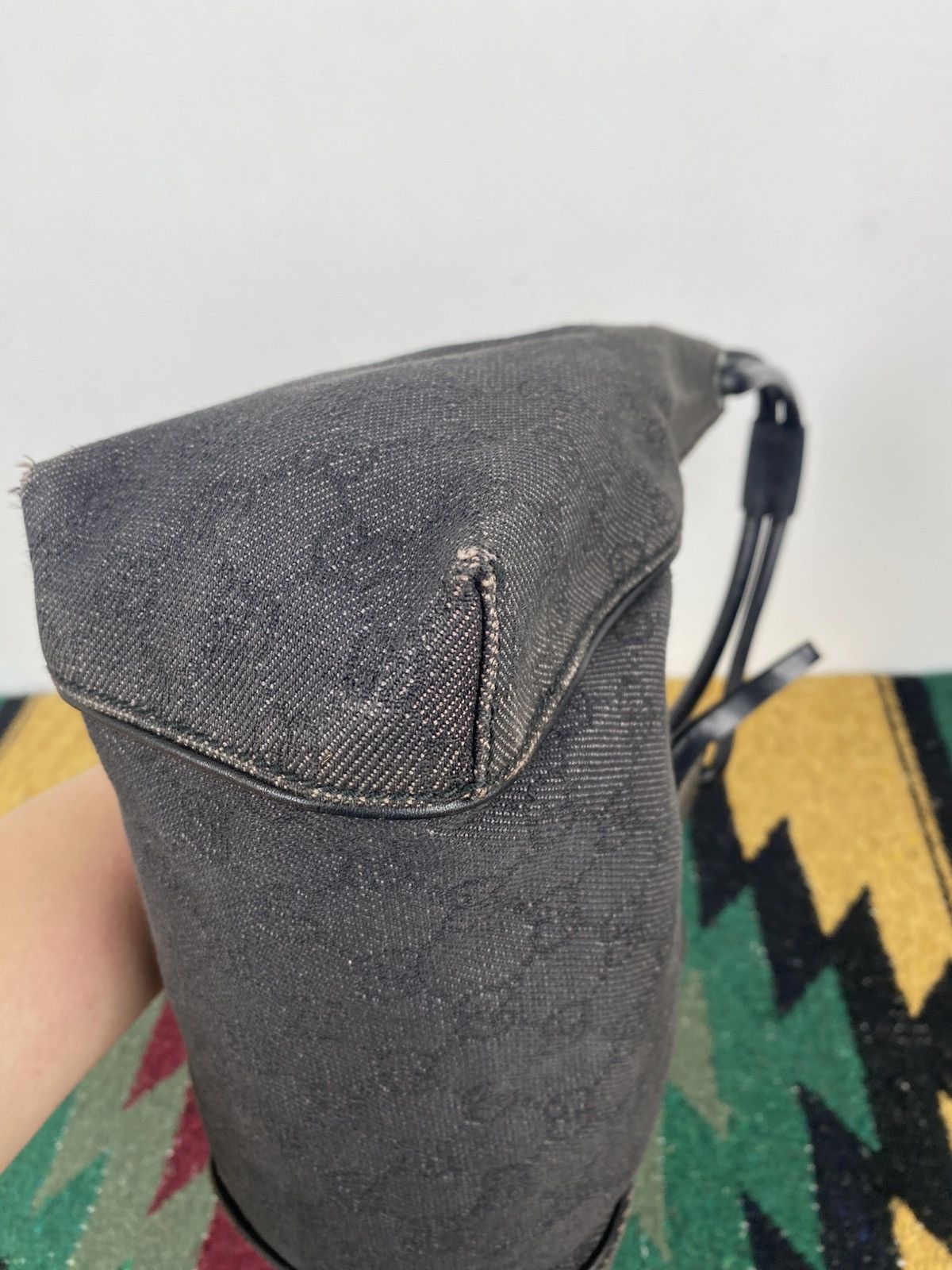Gucci Vintage 90's Gucci GG Canvas 101333 Hobo Bag Size ONE SIZE - 10 Thumbnail