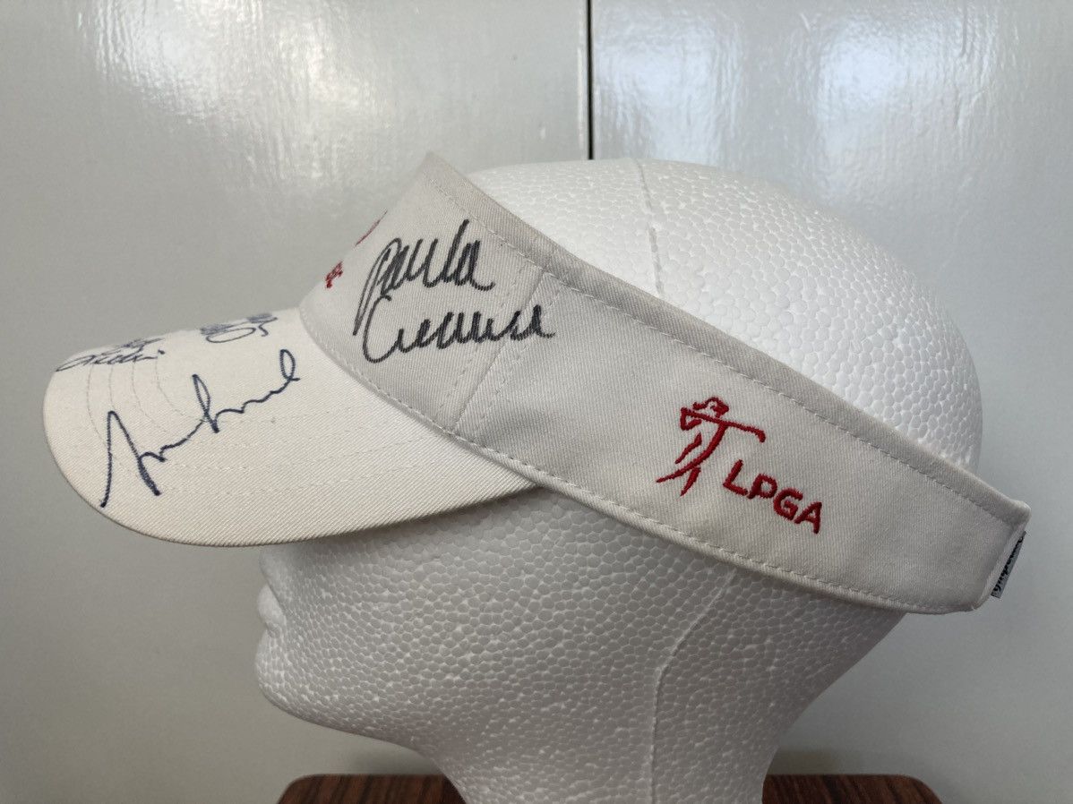 Imperial LPGA KIA CLASSIC GOLF VISOR CAP HAT SIGNED PAULA CREAMER KIM Size ONE SIZE - 7 Thumbnail
