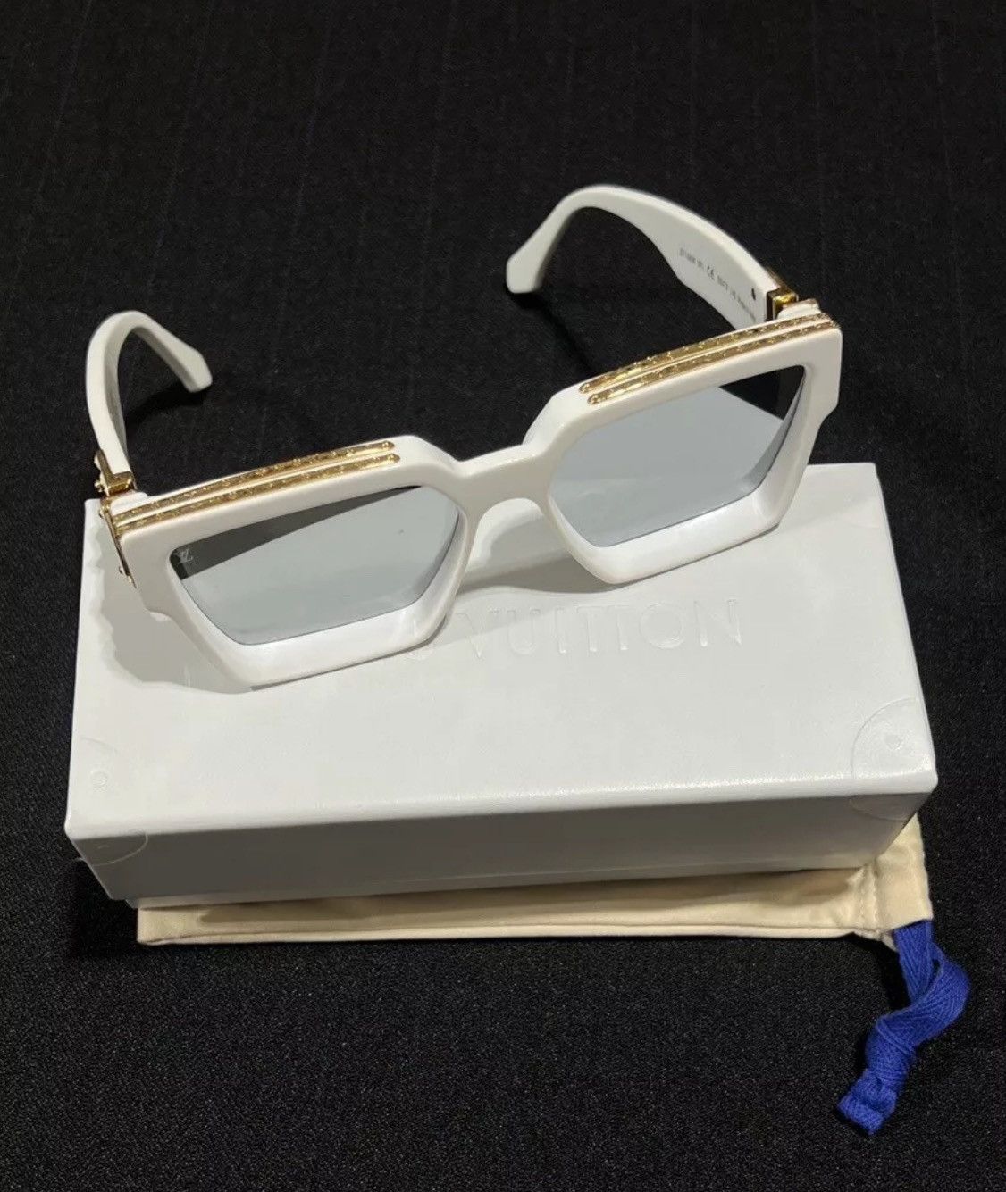 Louis Vuitton Louis Vuitton 1.1 Millionaire Sunglasses - White Acetate Size ONE SIZE - 2 Thumbnail