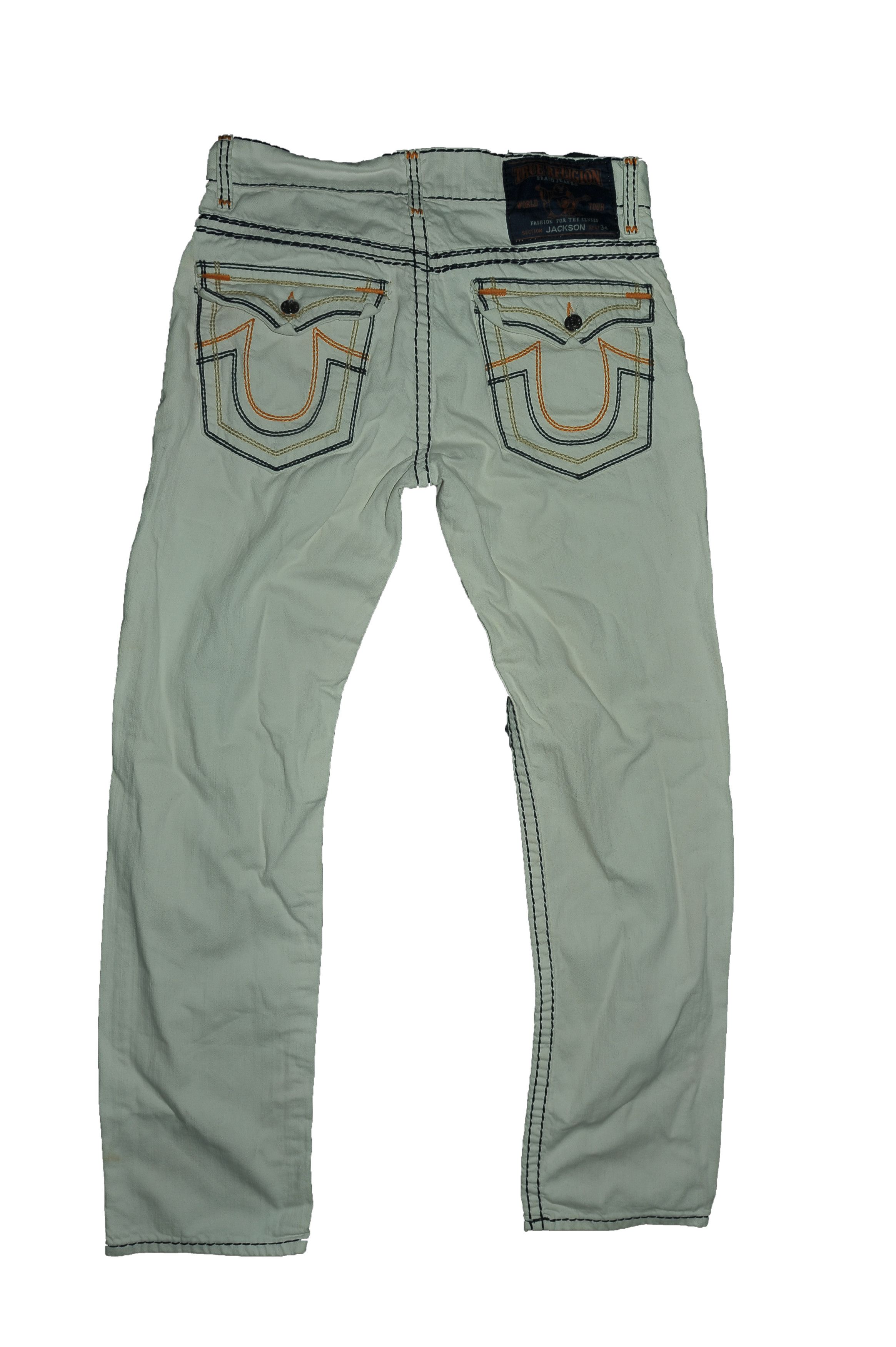True Religion Vintage True Religion White Jeans Size US 34 / EU 50 - 2 Thumbnail