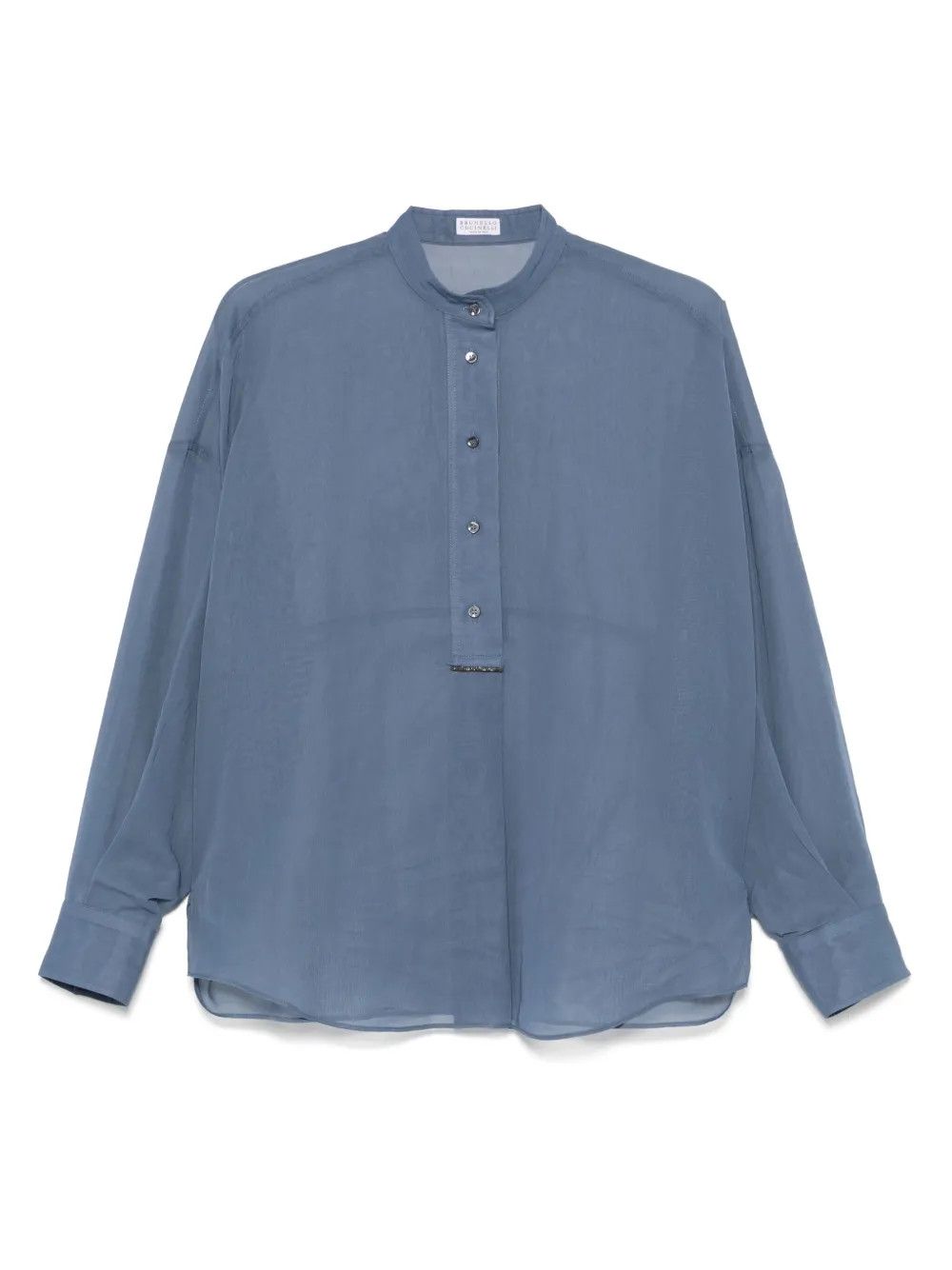 Brunello Cucinelli o1w1db10825 Blouse in Light/Pastel Blue Size L / US 10 / IT 46 - 1 Thumbnail