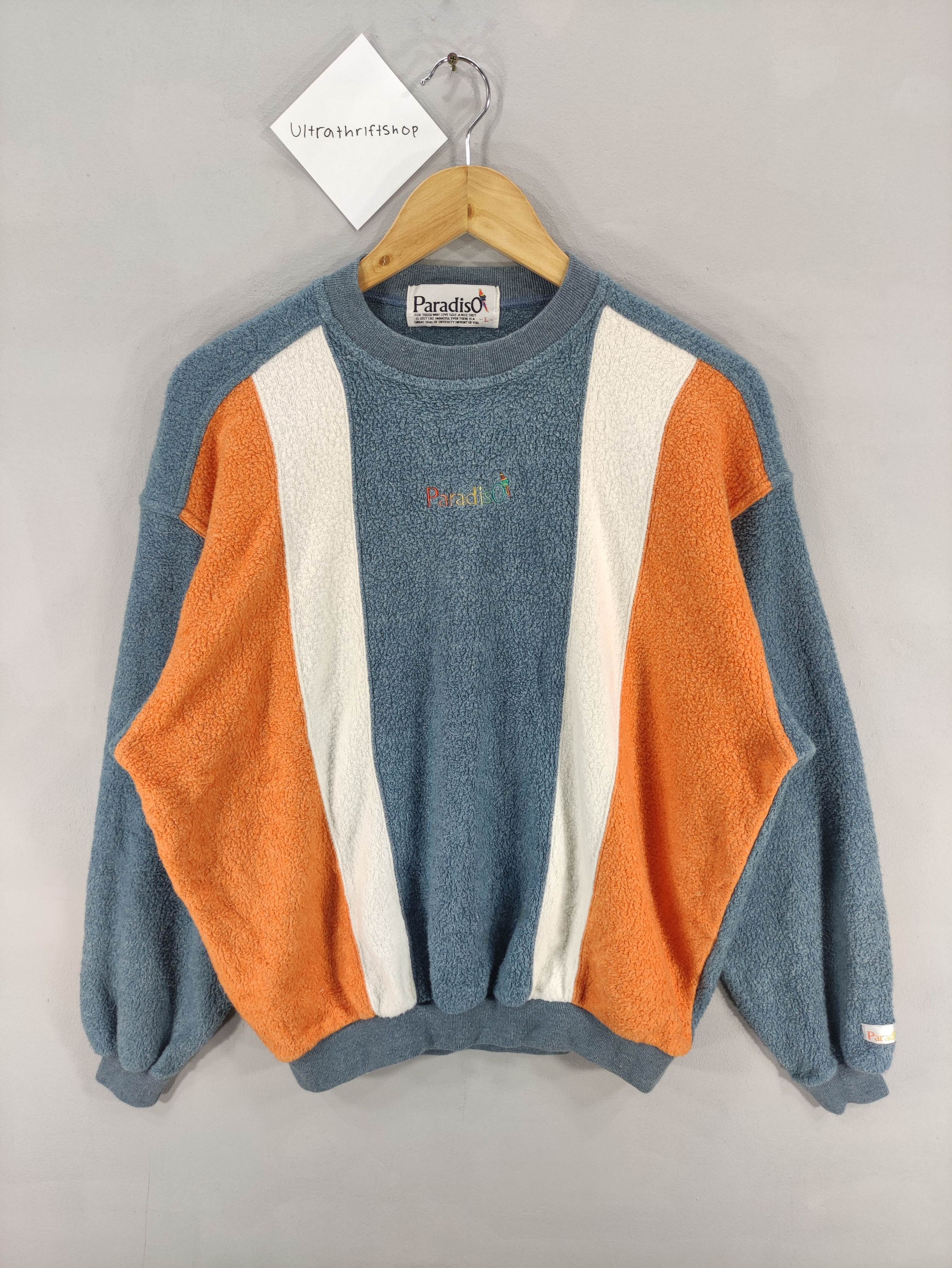 Japanese Brand Vintage Paradiso Sweatshirt Jumper Block Colour Size US L / EU 52-54 / 3 - 1 Thumbnail