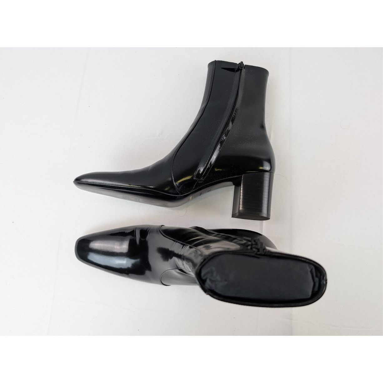 Saint Laurent Paris o1rshd1 70 Zipped Boots in Nero Size US 8.5 / EU 41-42 - 1 Thumbnail