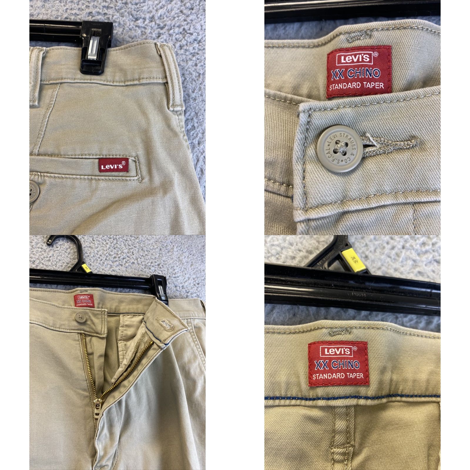 Levi's VINTAGE Levi's 502 Pants Men's Khaki Chino Stretch Cotton Regular Straight 38x30 Fall Winter Size US 38 / EU 54 - 8 Thumbnail