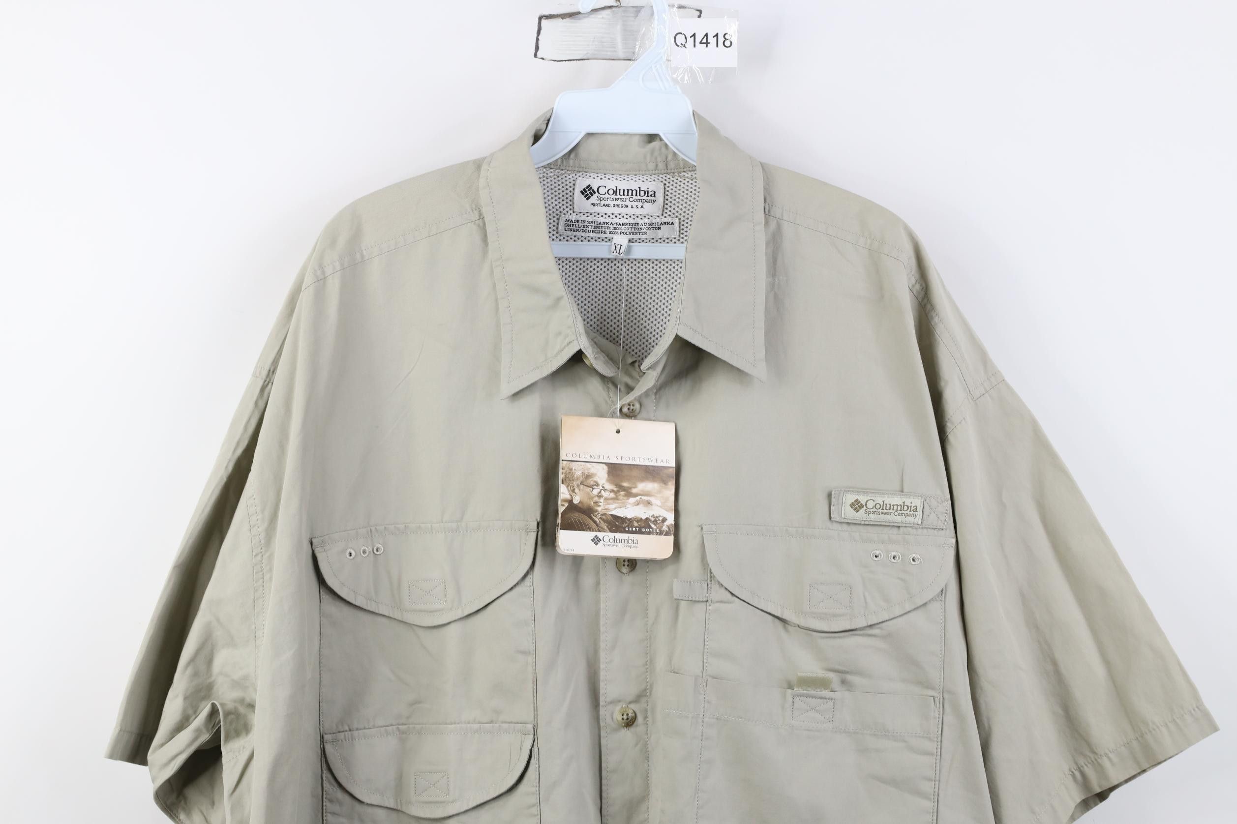 Columbia Deadstock Vintage Y2K Columbia PFG Short Sleeve Button Shirt Size US XL / EU 56 / 4 - 2 Thumbnail