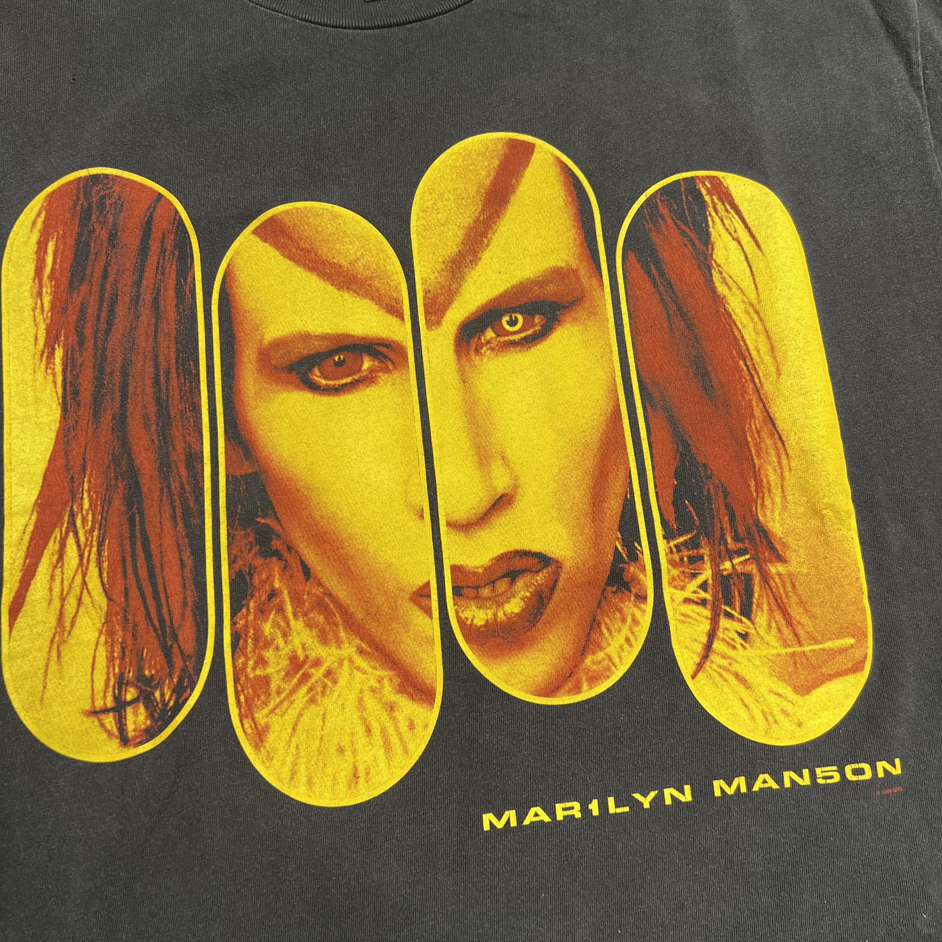 Marilyn Manson × Vintage 1999 Vintage Marilyn Manson Rock is Dead Tee Size US XL / EU 56 / 4 - 5 Thumbnail