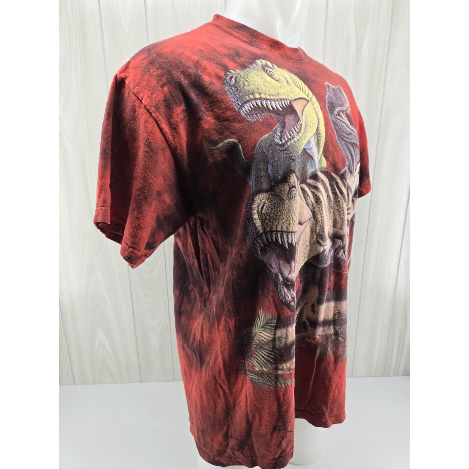 The Mountain VINTAGE The Mountain Dino T Shirt Men’s Red Tye Die Riplys Aquarium TN Smokies Large Size US L / EU 52-54 / 3 - 7 Thumbnail