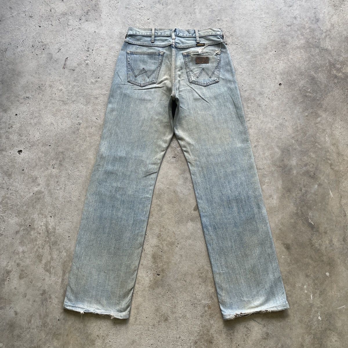 Jean Vintage Wrangler RUSTY Jeans Distressed Faded Denim Pants Size US 29 - 10 Thumbnail