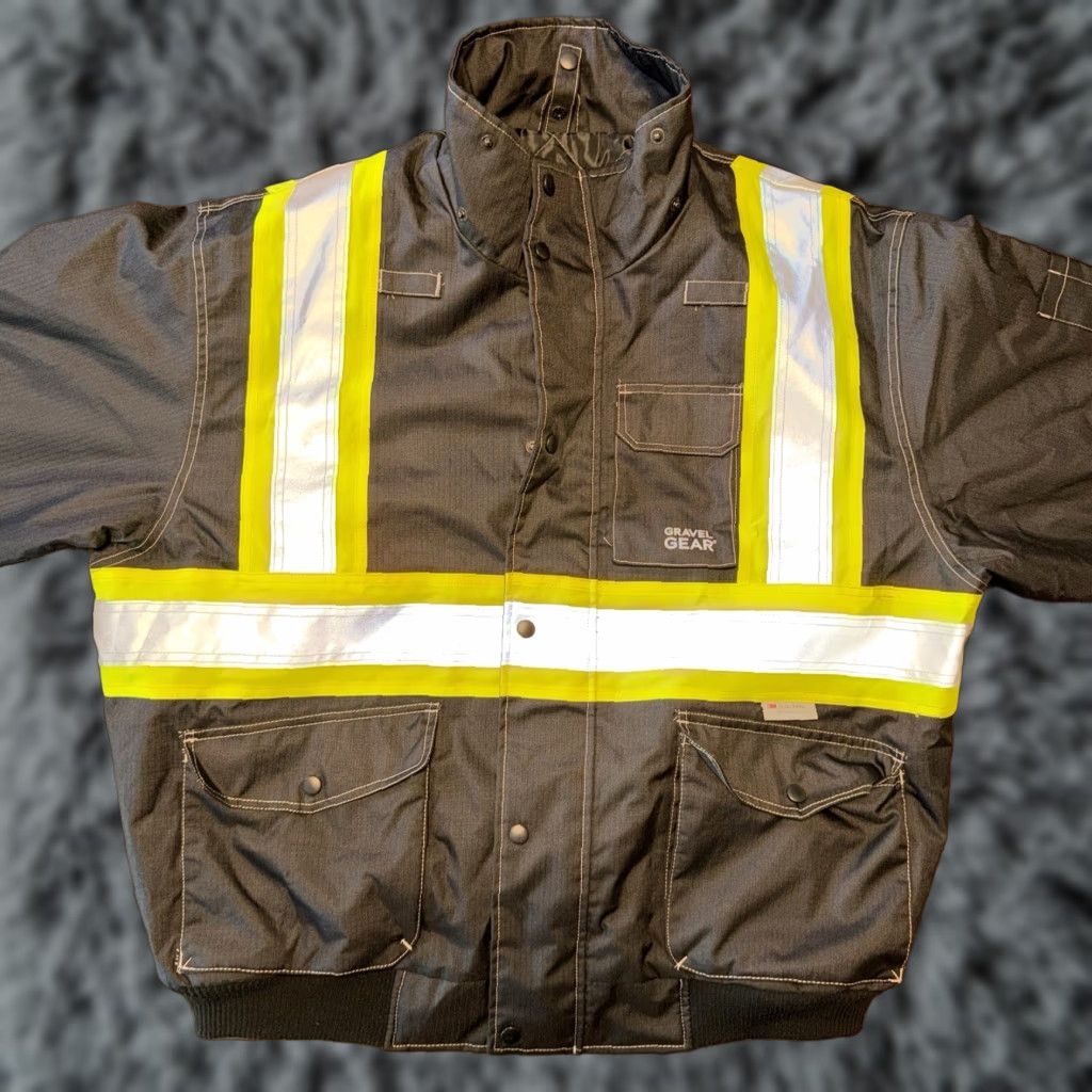 Vintage VINTAGE Gravel Gear Mens XL High-Visibility Bomber Jacket Reflective 3M Outer Only Size US XL / EU 56 / 4 - 1 Thumbnail
