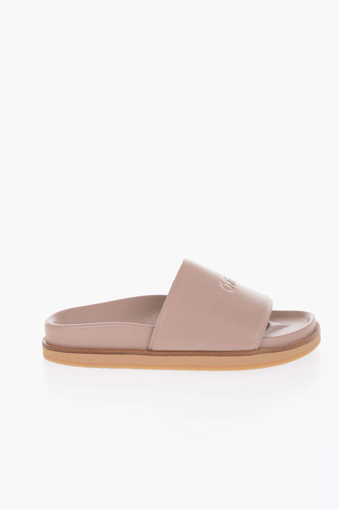 Off-White og1mm1024 Leather Off Stamp Sliders in Pink Size US 5 / IT 35 - 1 Thumbnail