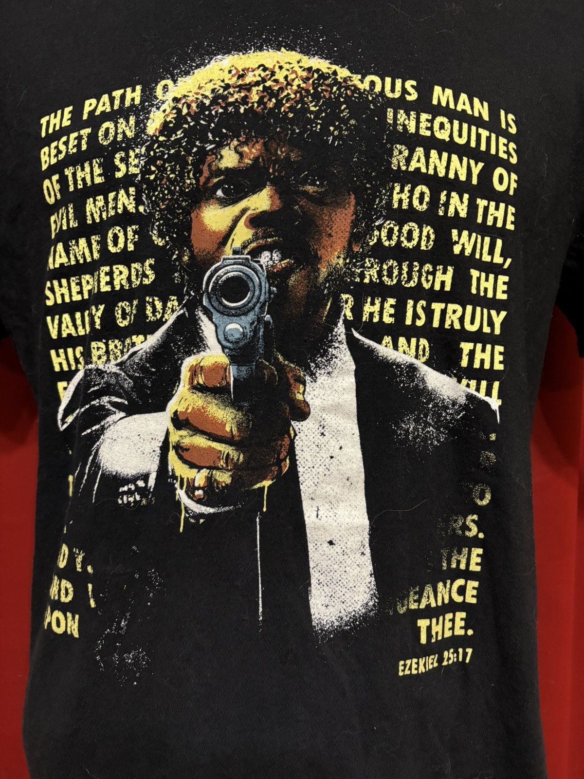 Vintage Pulp Fiction Jules Tshirt Ezekiel Movie Quote Tee Grail Size US L / EU 52-54 / 3 - 2 Thumbnail
