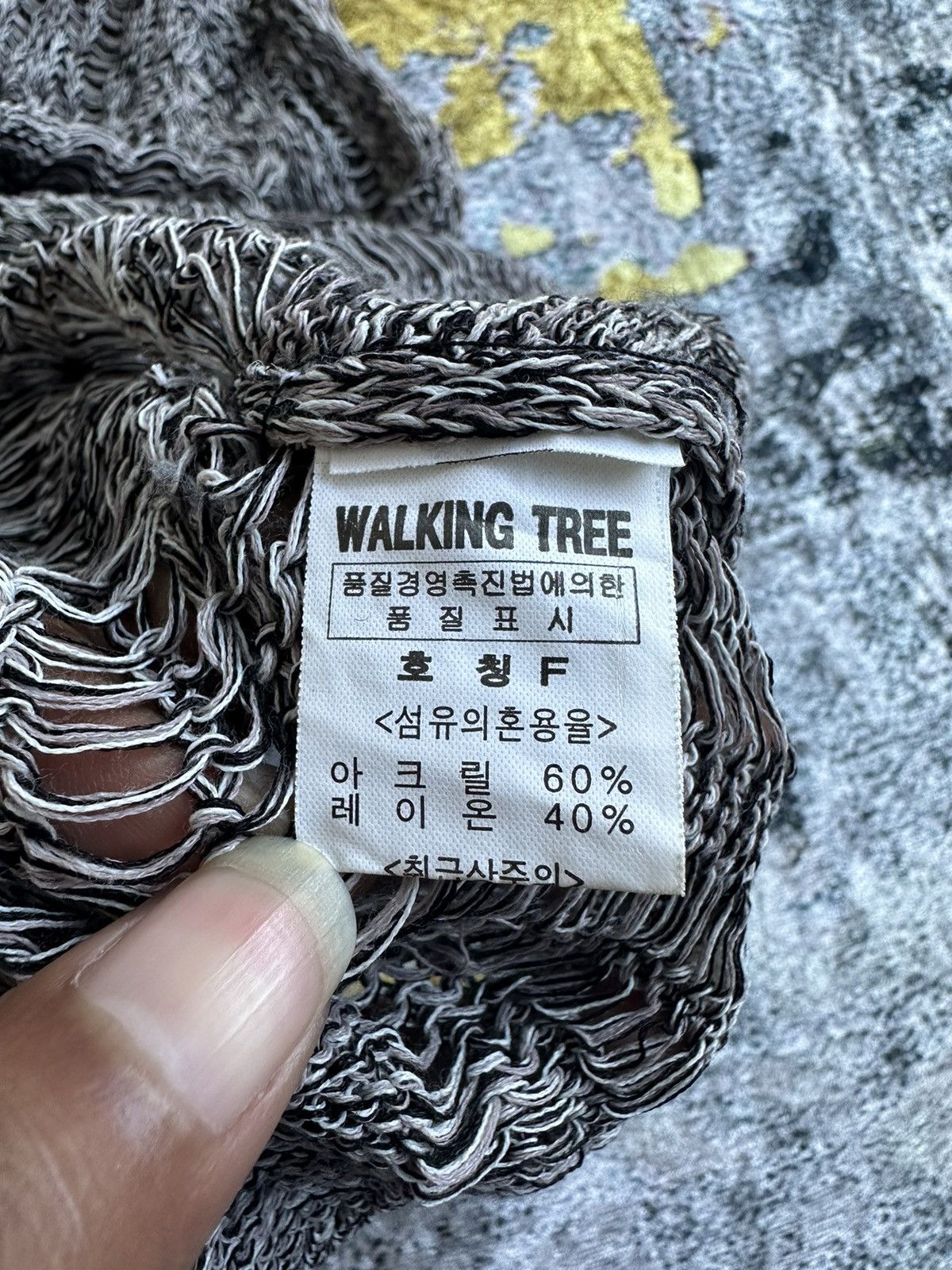 Homespun Knitwear JAPANESE WALKING TREE GRUNGE MESH KNIT JPG STYLE Size XS / US 0-2 / IT 36-38 - 6 Thumbnail