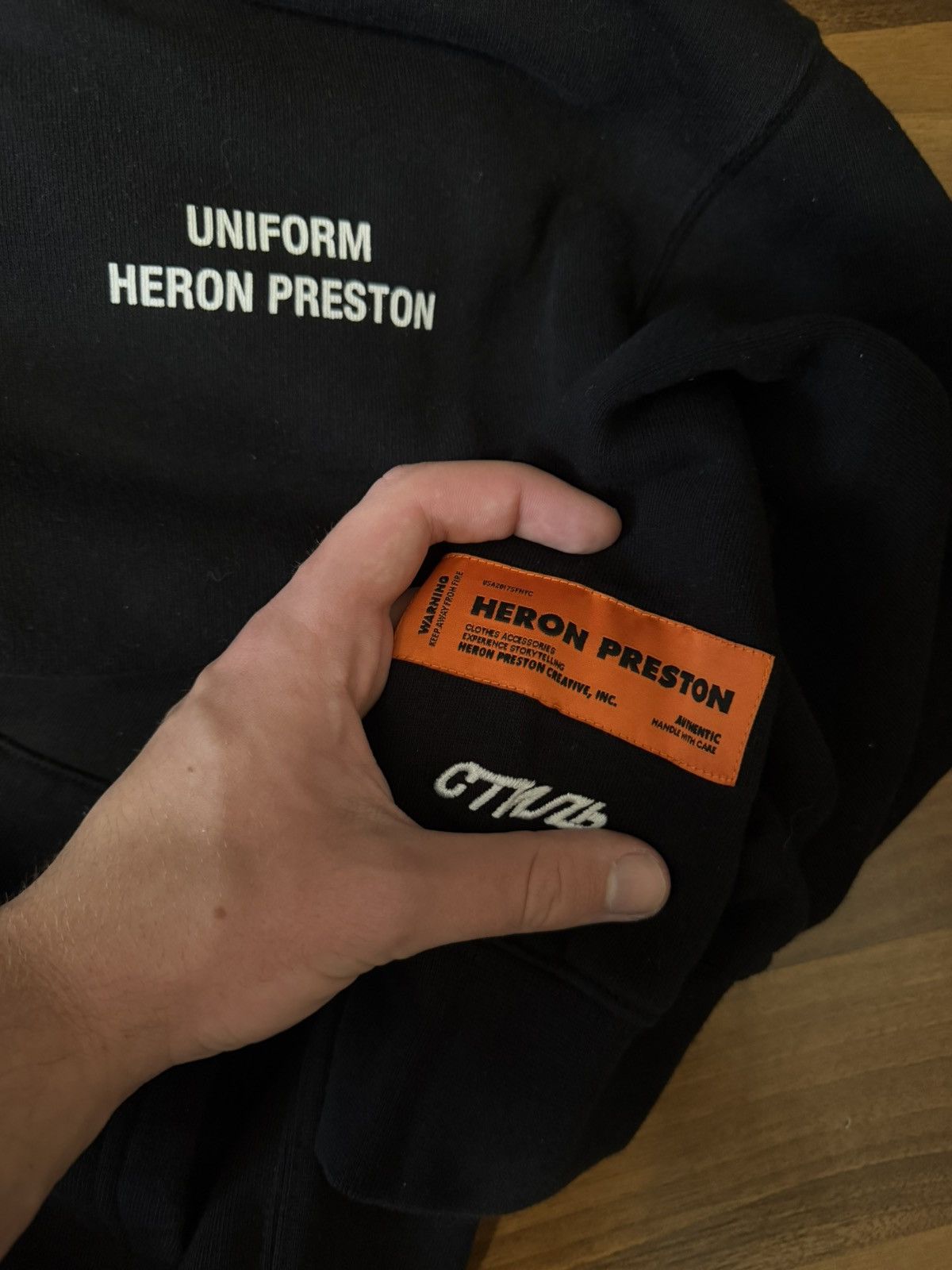 Heron Preston Heron Preston Uniform Black Zip Hoodie Size US L / EU 52-54 / 3 - 5 Thumbnail