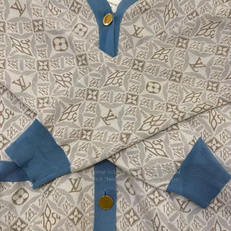 Louis Vuitton Louis Vuitton 1854 series full print printed knitted cardi Size M / US 6-8 / IT 42-44 - 6 Thumbnail