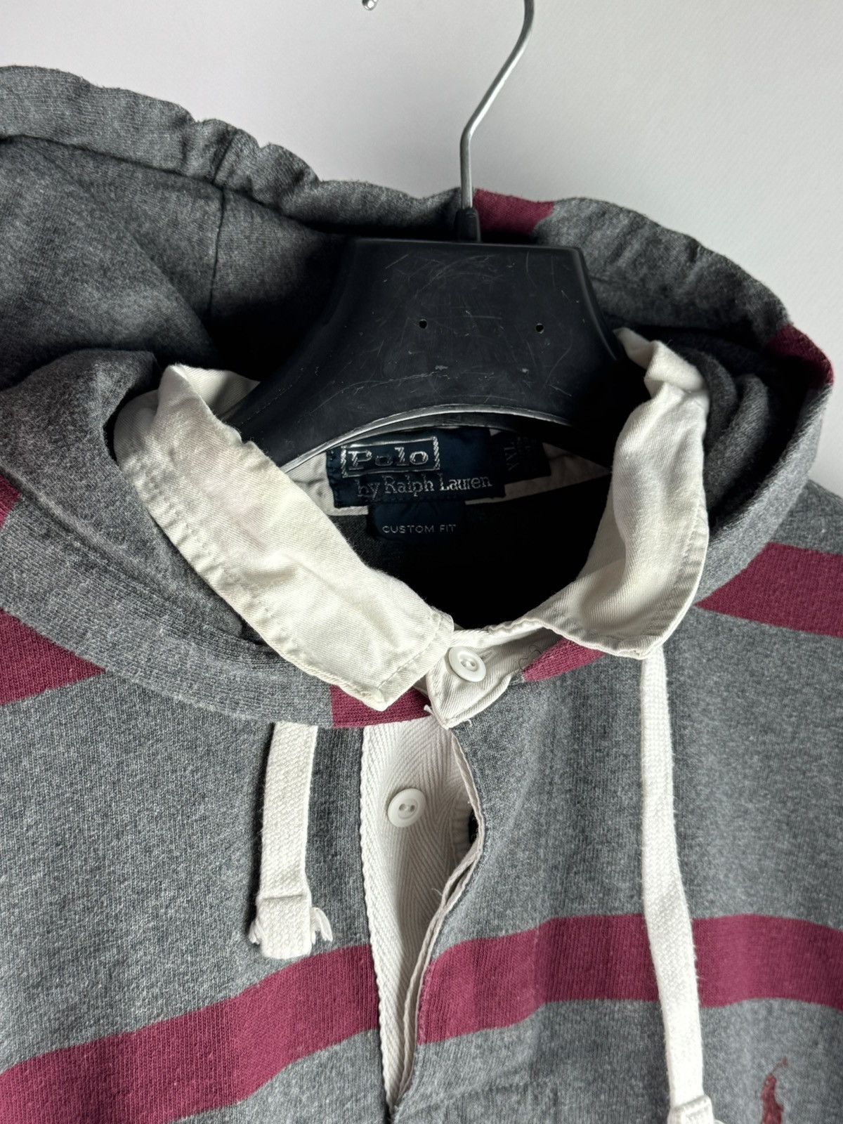 Polo Ralph Lauren Vintage 90s Polo Ralph Lauren Striped Hoodie Long Sleeve Size US XL / EU 56 / 4 - 5 Thumbnail