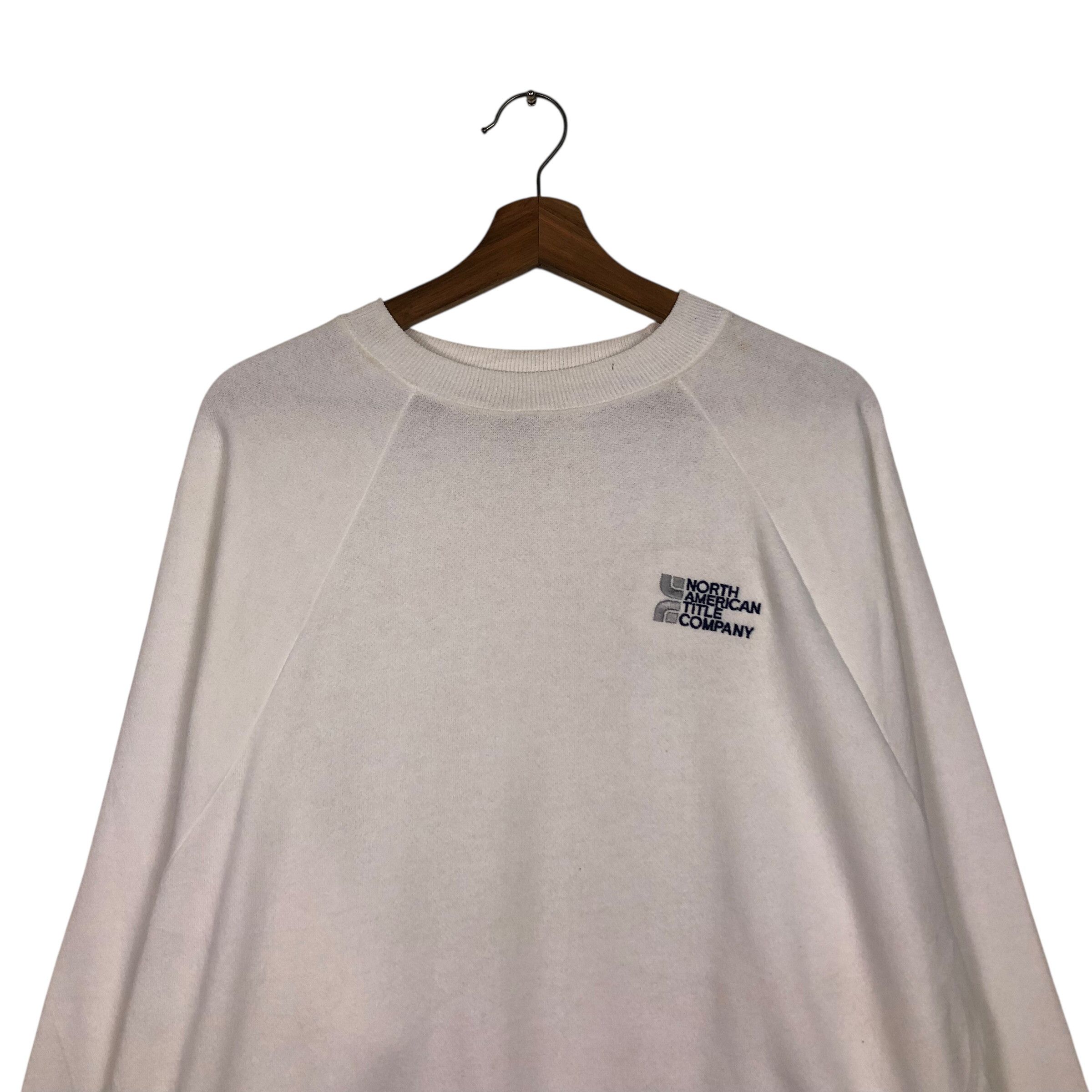 Vintage 📌Vintage Sweatshirt North American Title Company Usa Size US XL / EU 56 / 4 - 4 Thumbnail