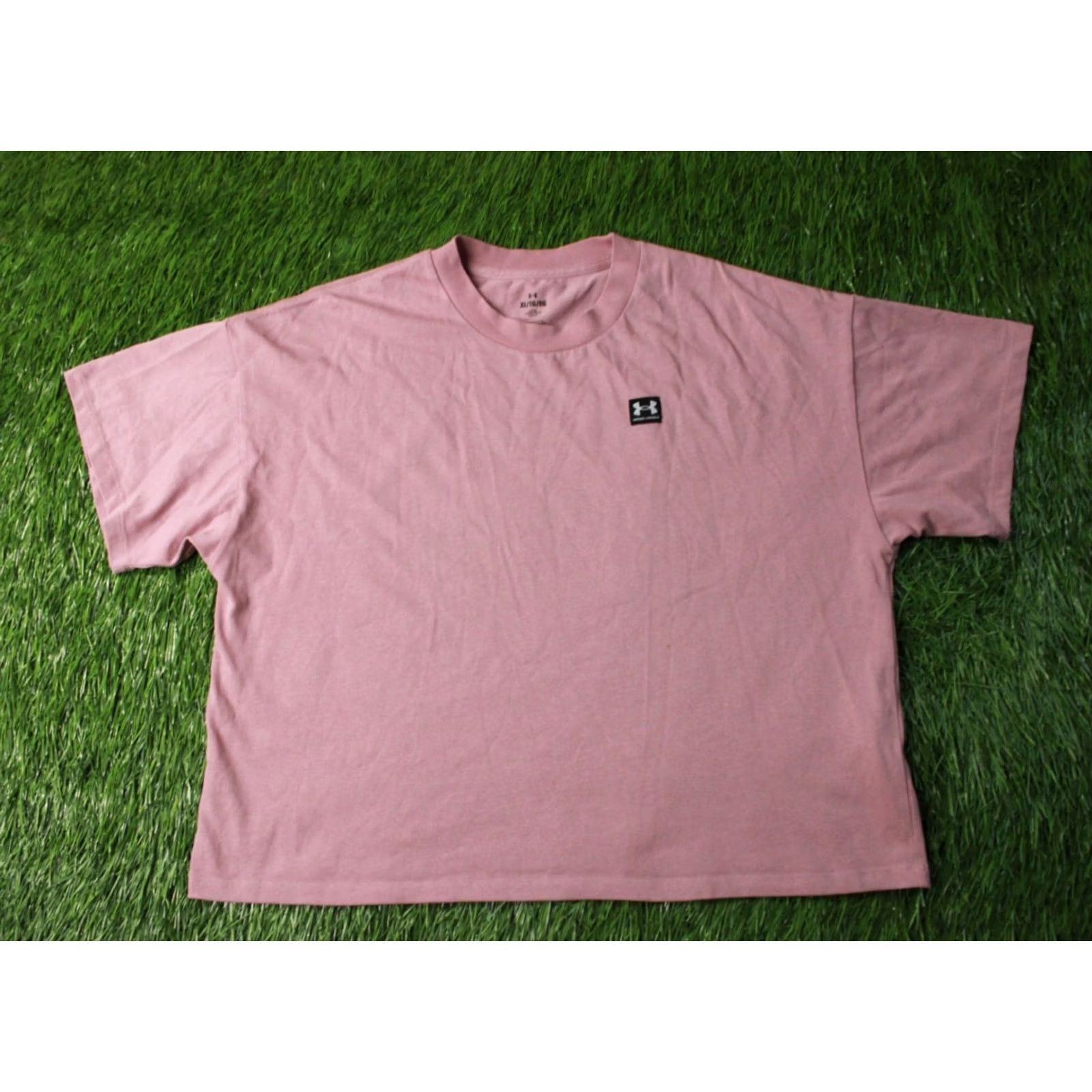 Under Armour Under Armour Shirt Women XL Pink T-Shirt Casual Short Sleeve Crew Neck Solid 2023 Regular Size XL Size XL / US 12-14 / IT 48-50 - 2 Thumbnail