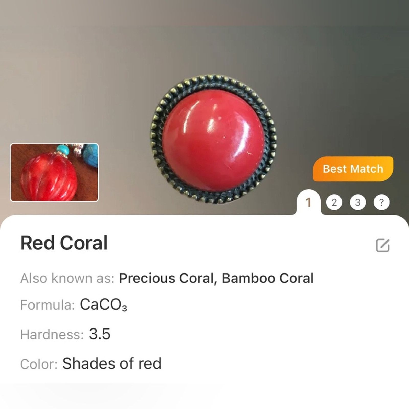 Handmade Handcrafted repurpose carved red coral stone Pearl necklace Size ONE SIZE - 11 Thumbnail